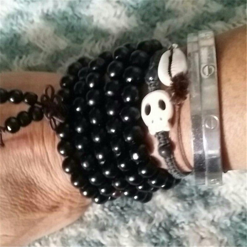 108 Bead Wooden Rosary Bracelet | Faith & Prayer Bracelet