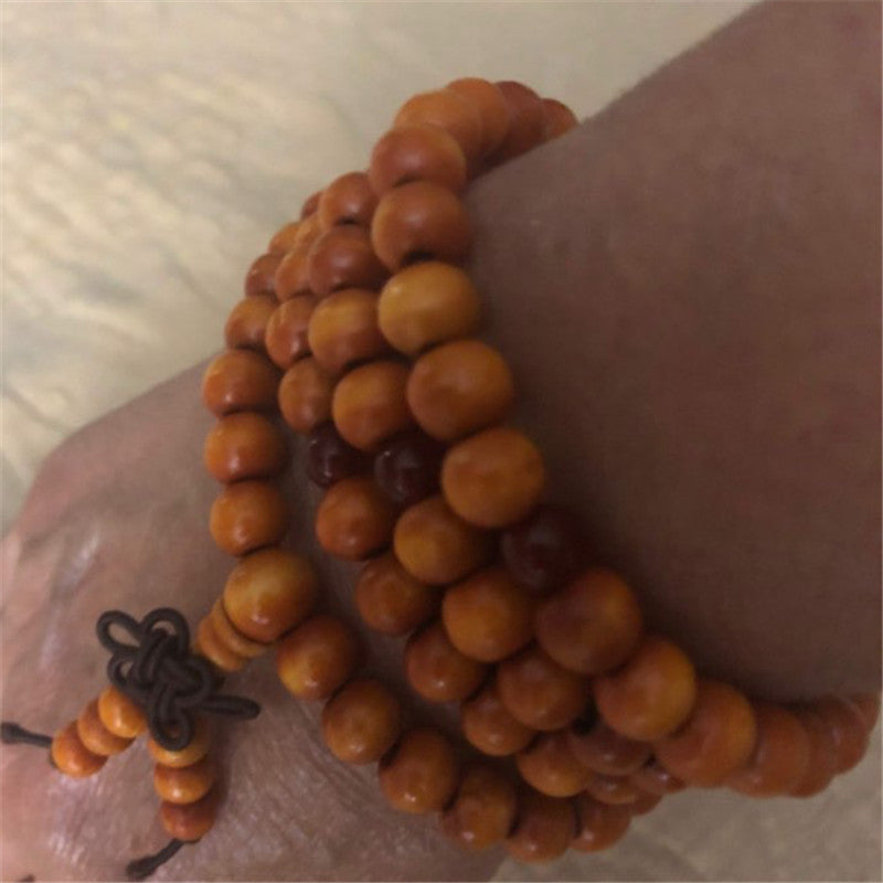 108 Bead Wooden Rosary Bracelet | Faith & Prayer Bracelet