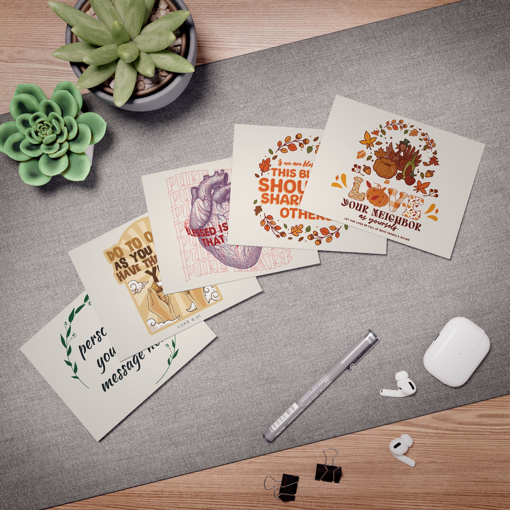 Thanksgiving Greeting Cards 5-Pack | Personalized