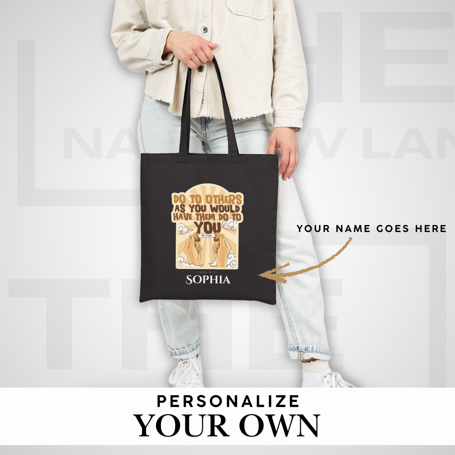 Be Kind Canvas Tote Bag