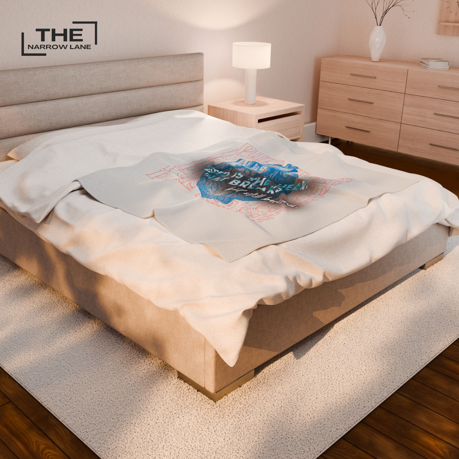 Blessed Heart Throw Blanket | Personalized