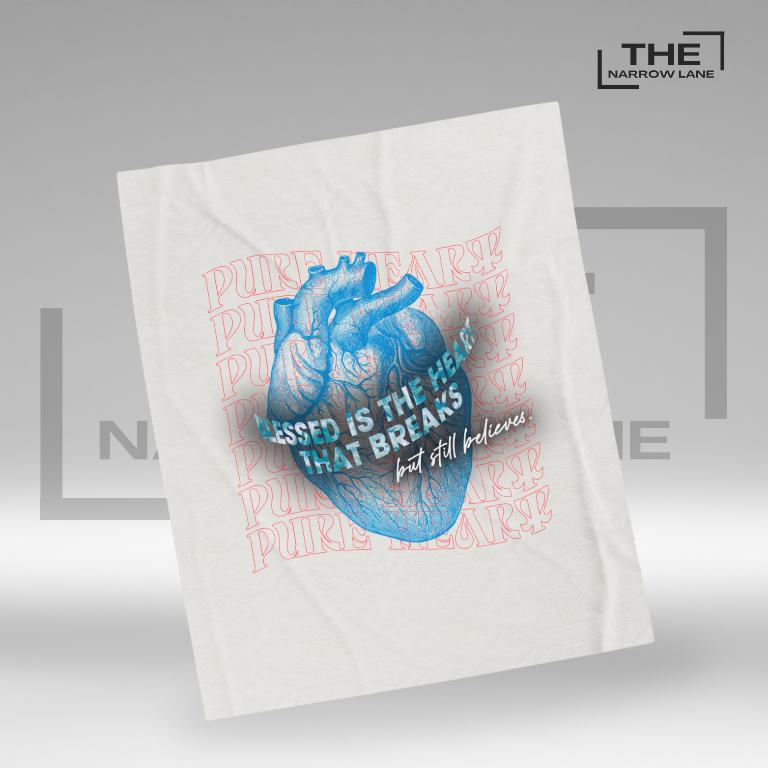 Blessed Heart Throw Blanket | Personalized