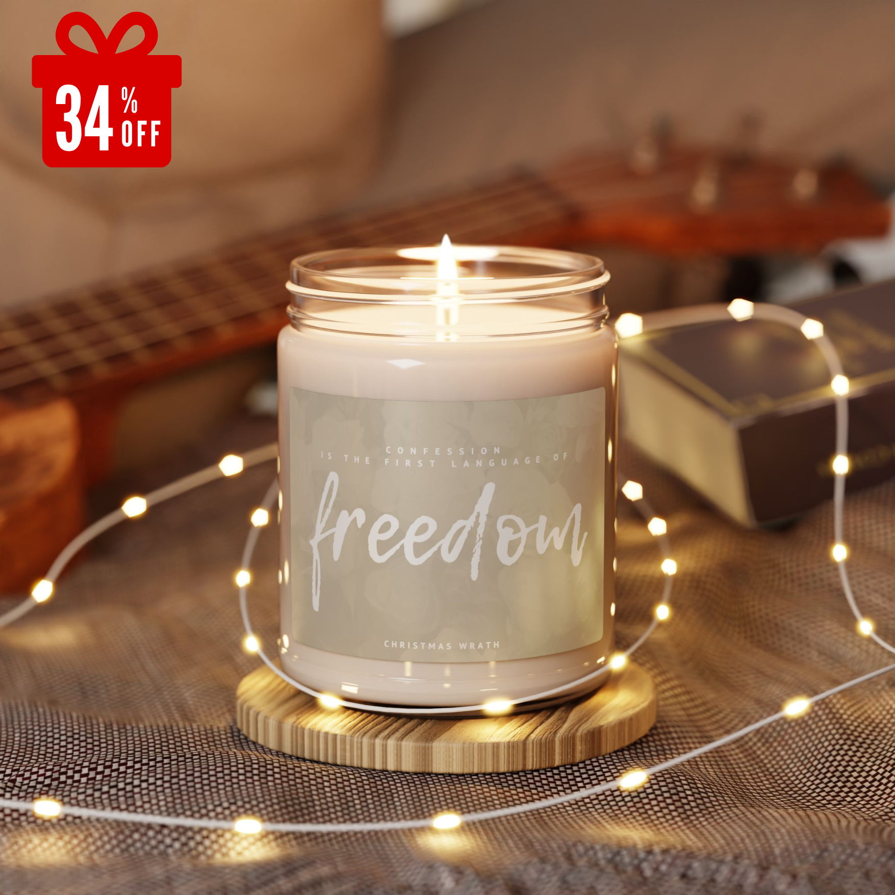 Freedom Scented Soy Candle 9oz | Personalized
