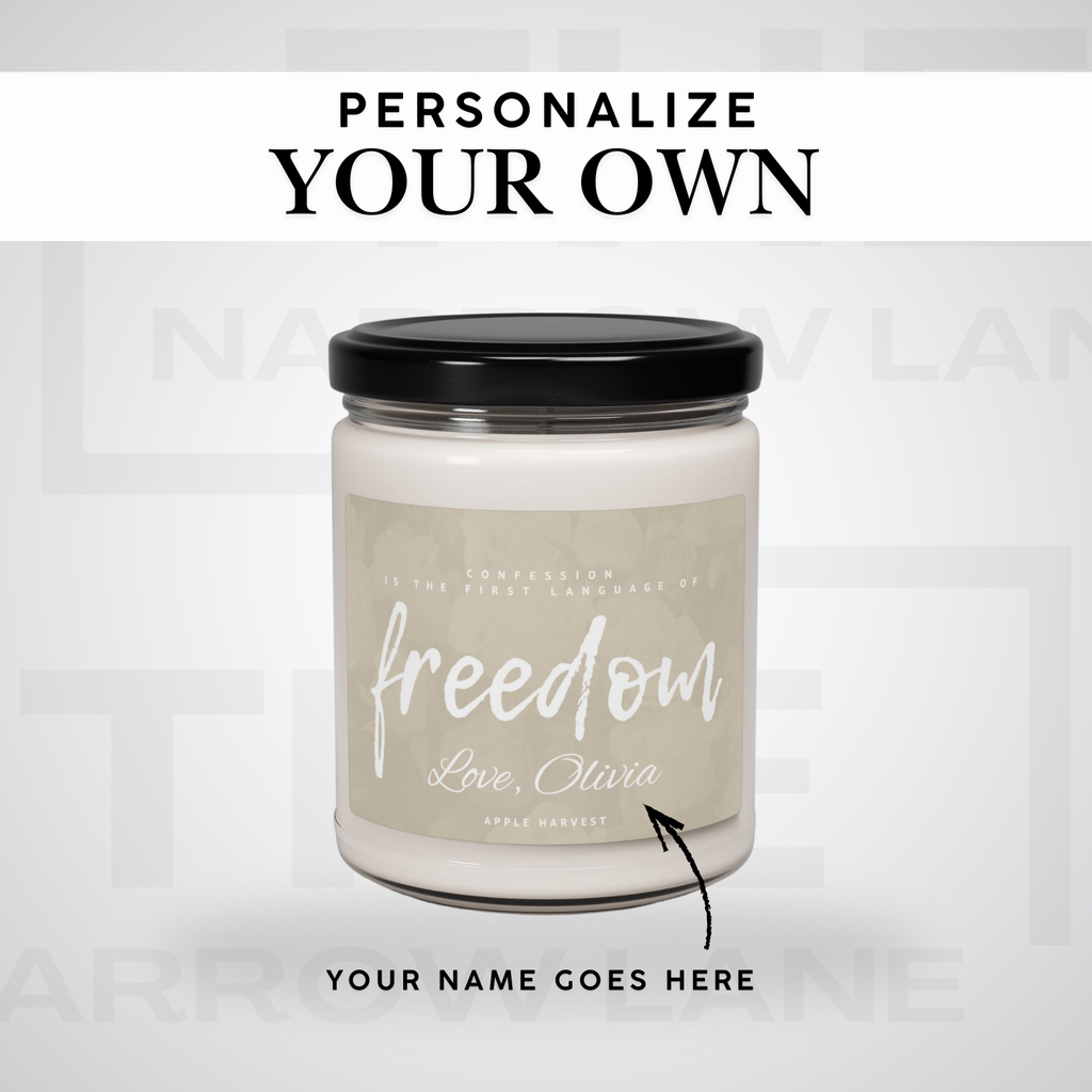 Freedom Scented Soy Candle 9oz | Personalized