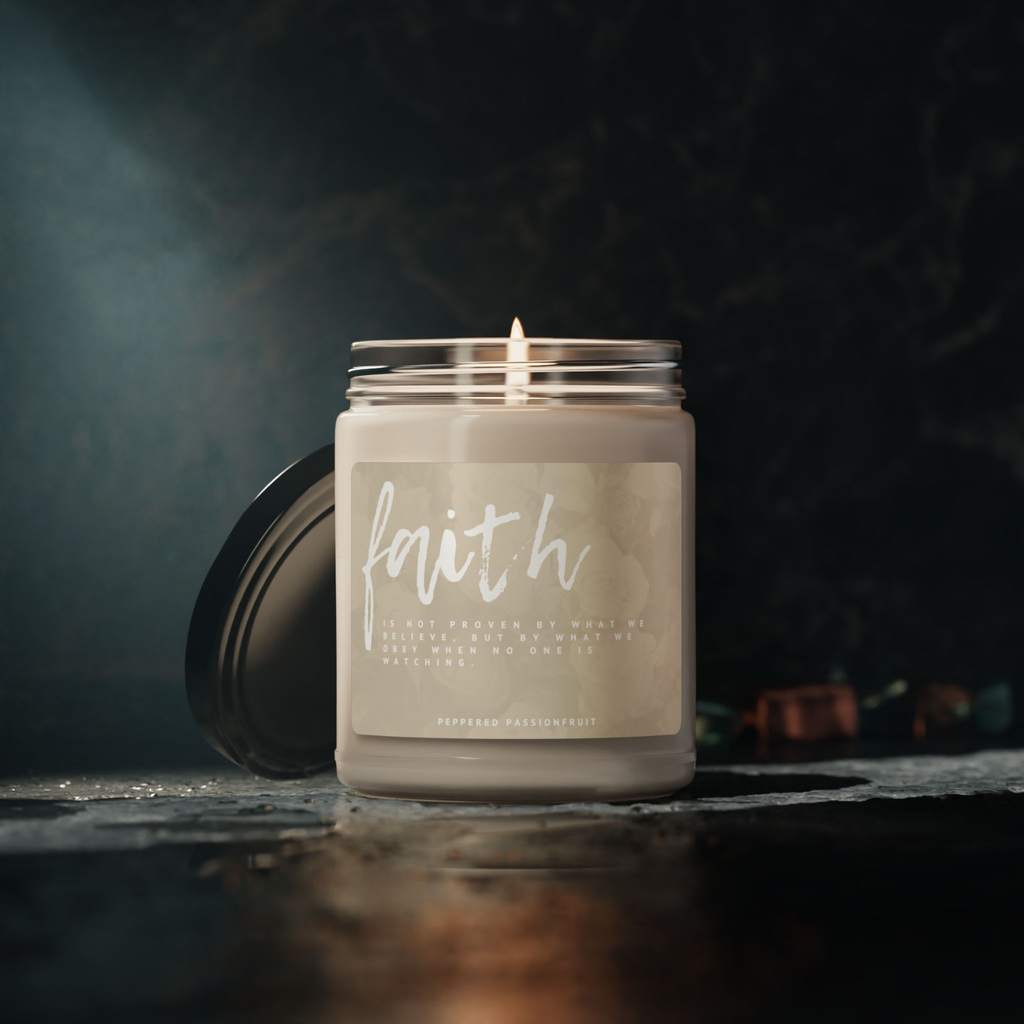 Faith Scented Soy Candle 9oz | Personalized