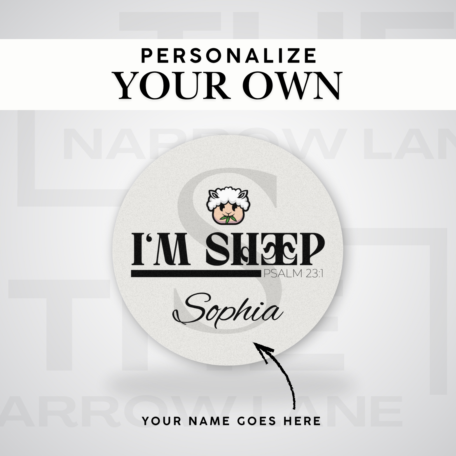 I Am Shepherd Cork Back Coaster