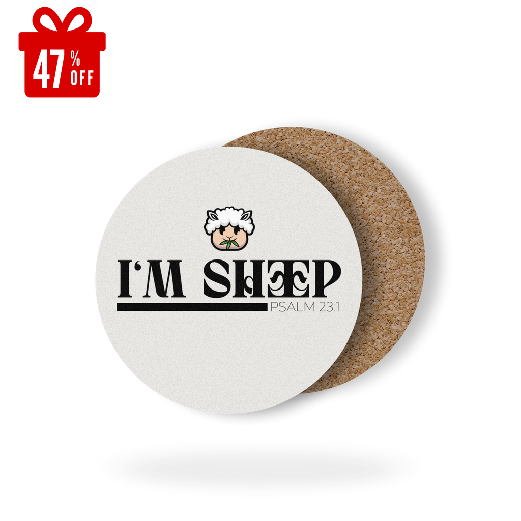 I Am Shepherd Cork Back Coaster