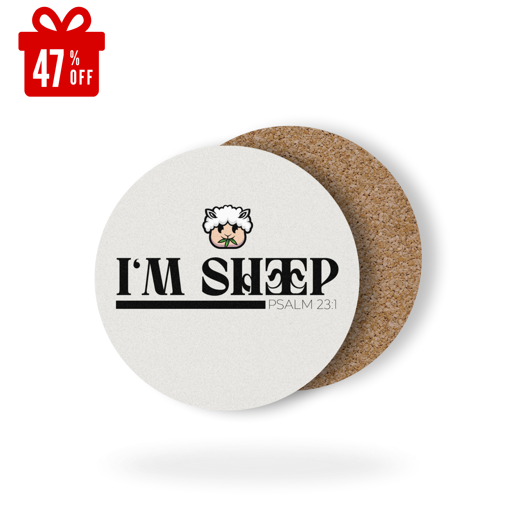 I Am Shepherd Cork Back Coaster