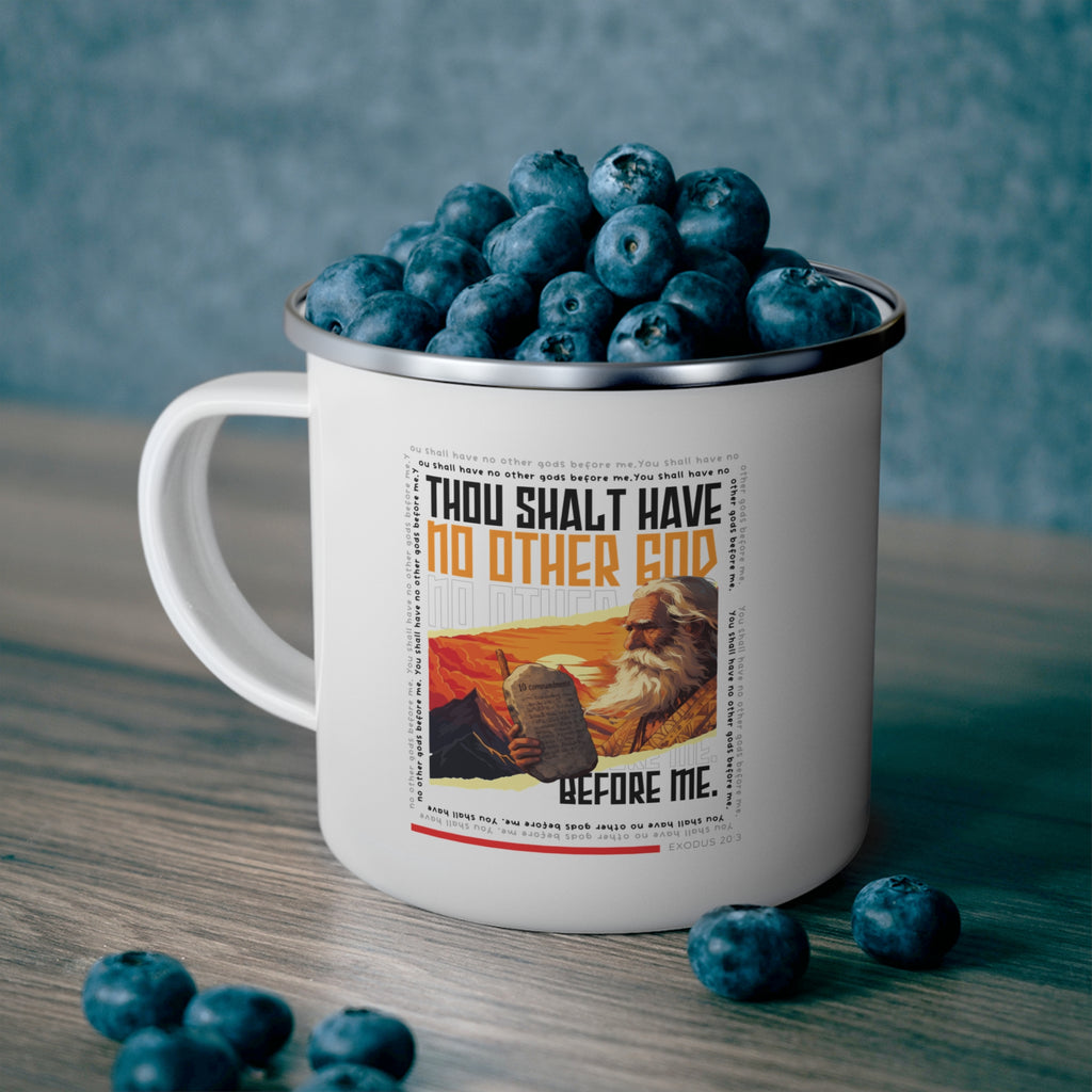 No Other God Enamel Mug | Personalized