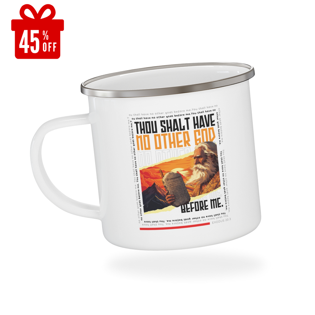No Other God Enamel Mug | Personalized