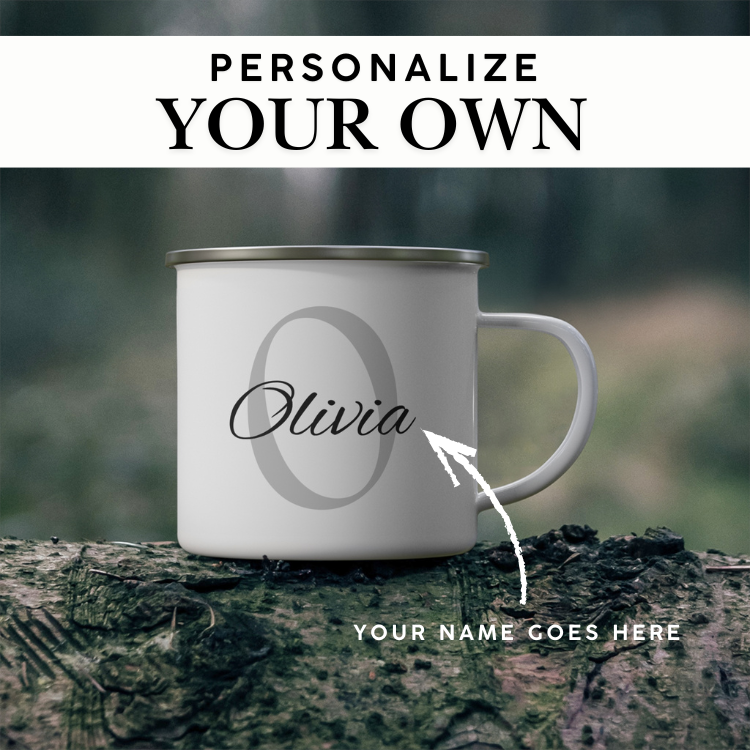 Walk In Faith Enamel Mug | Personalized