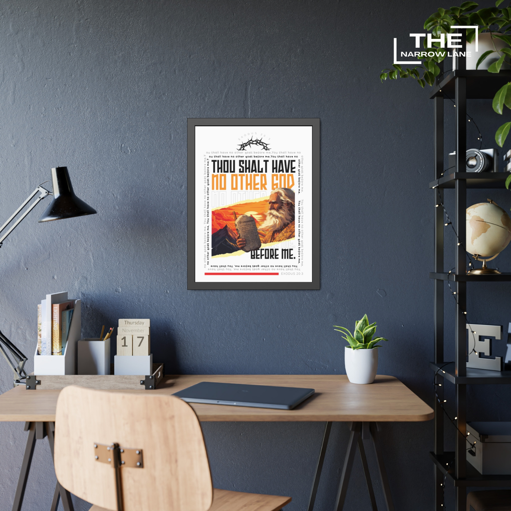 Inspirational Framed Poster | Bible Verse Wall Decor