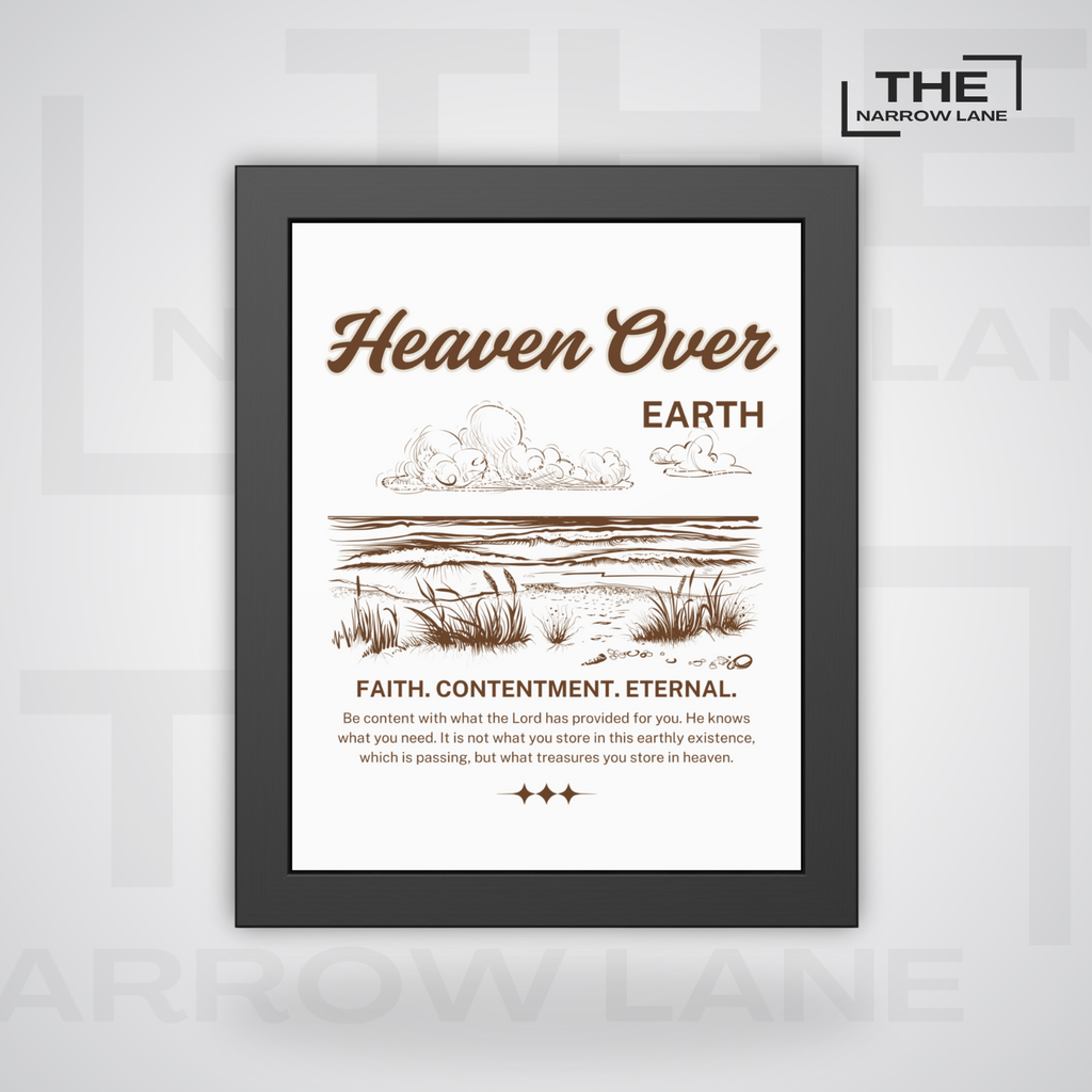 Inspirational Framed Poster | Bible Verse Wall Decor