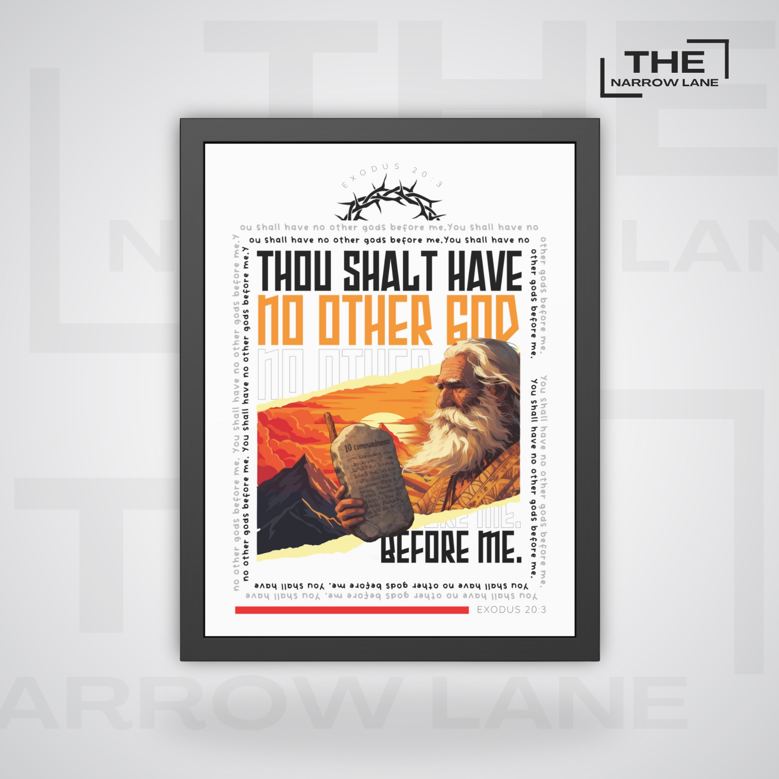 Inspirational Framed Poster | Bible Verse Wall Decor