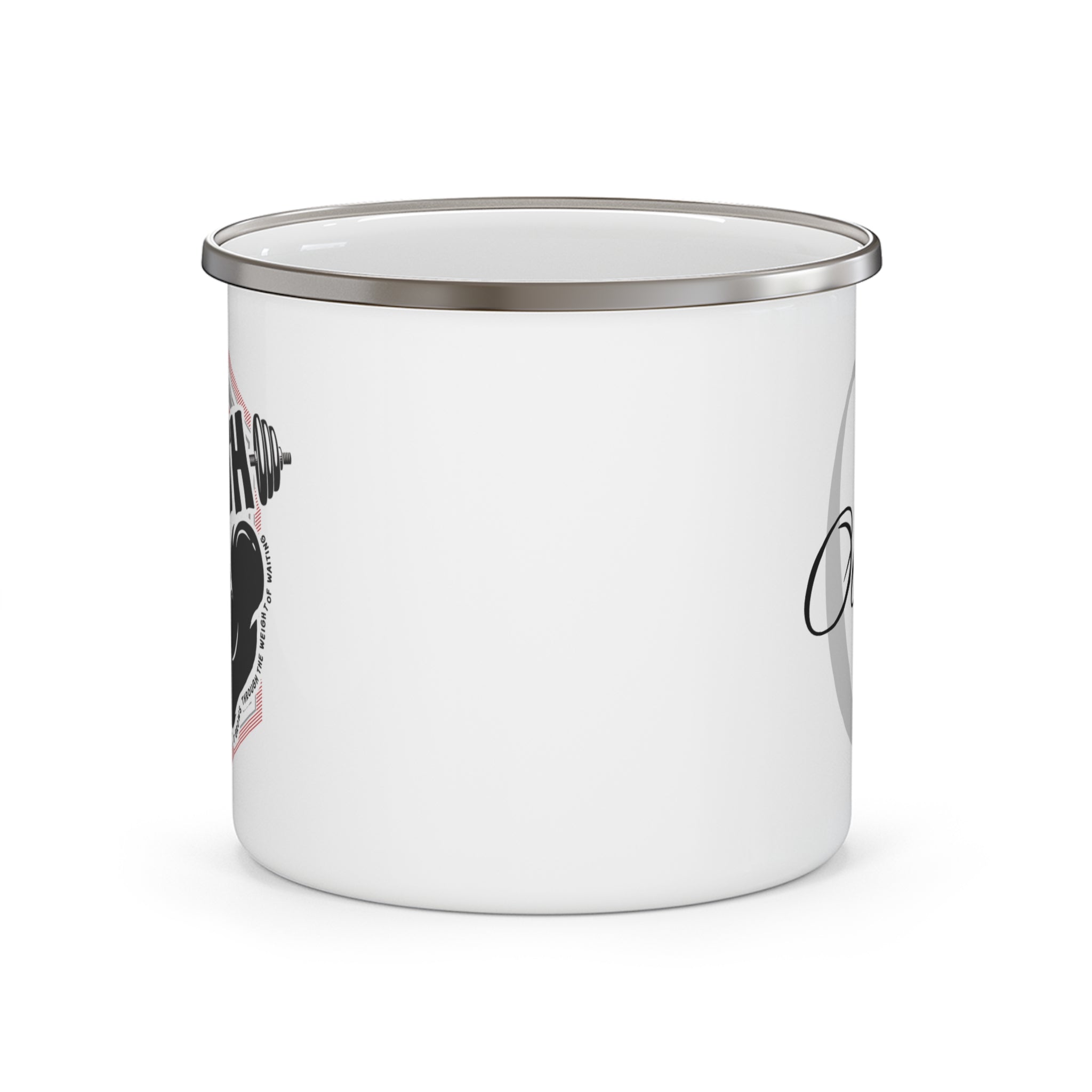 Faith Is A Muscle Enamel Mug | Personalized