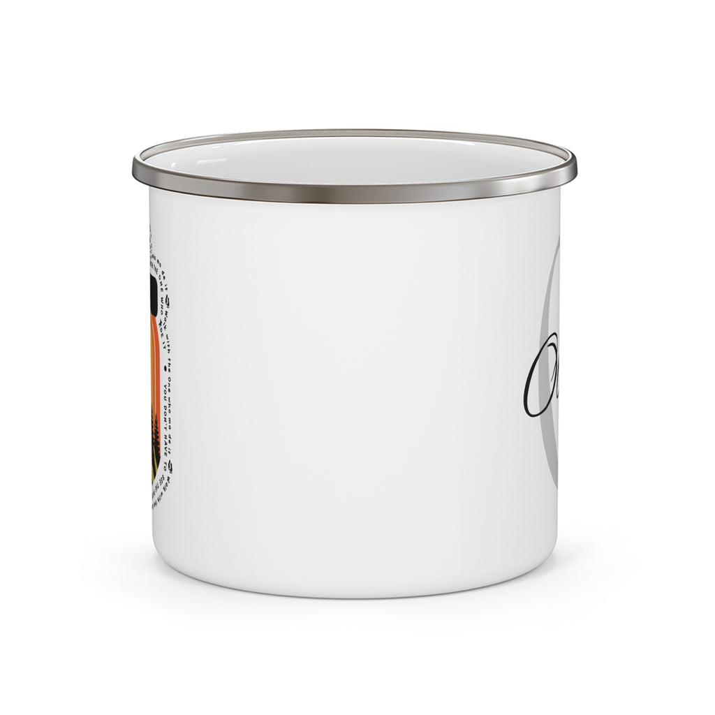 Walk In Faith Enamel Mug | Personalized