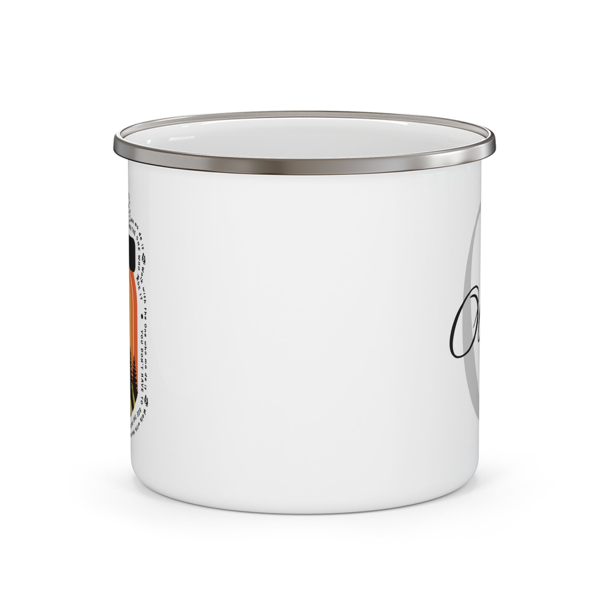 Walk In Faith Enamel Mug | Personalized