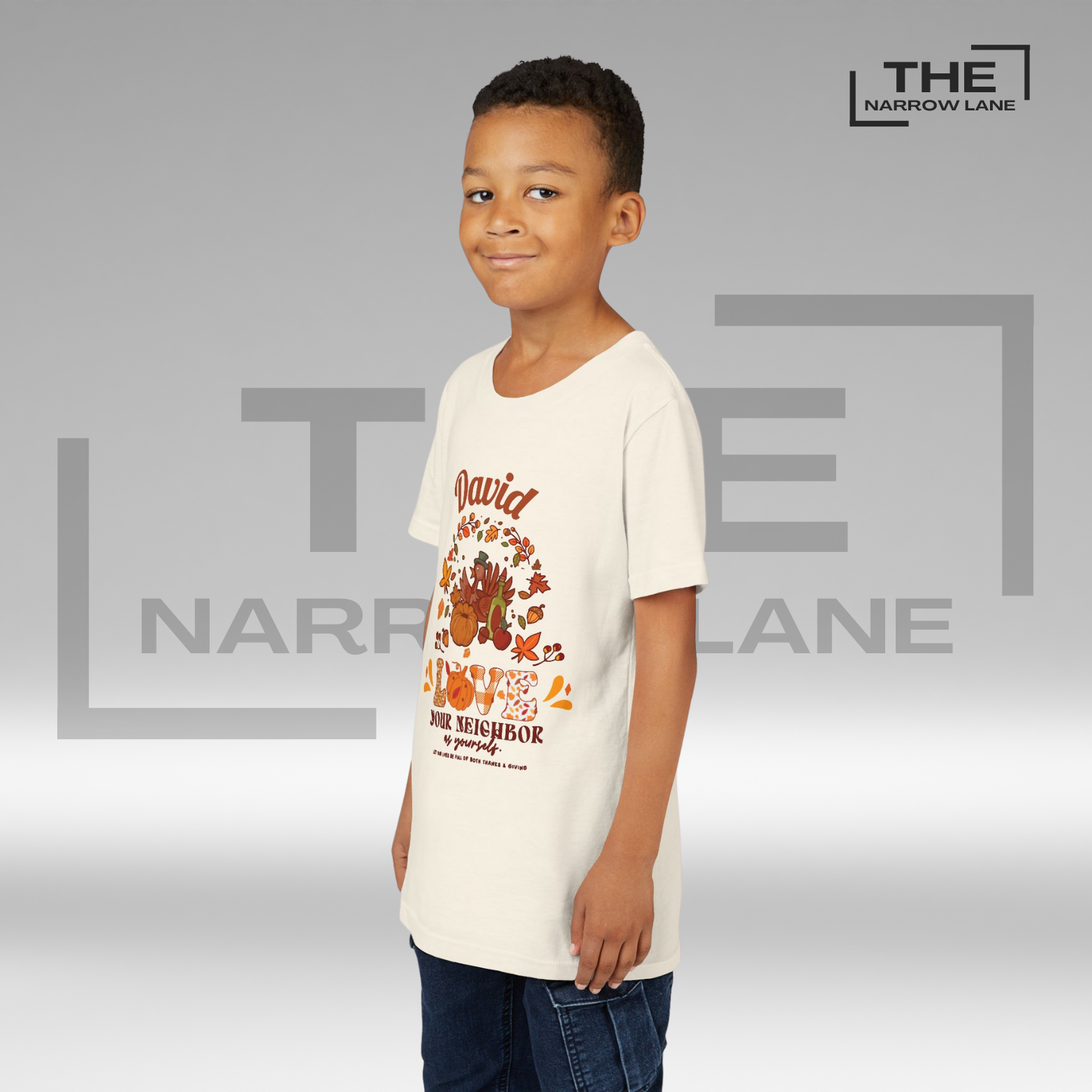 Love Your Neighbor Thanksgiving Shirt for Kids