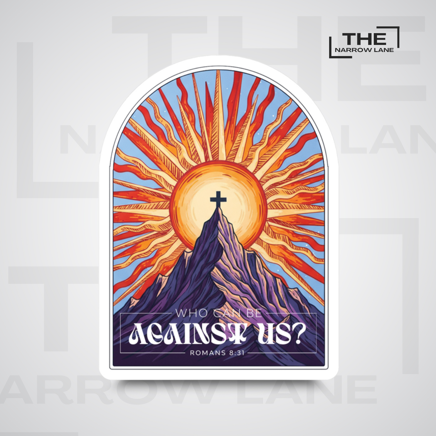 God Is With Us Kiss-Cut Vinyl Sticker