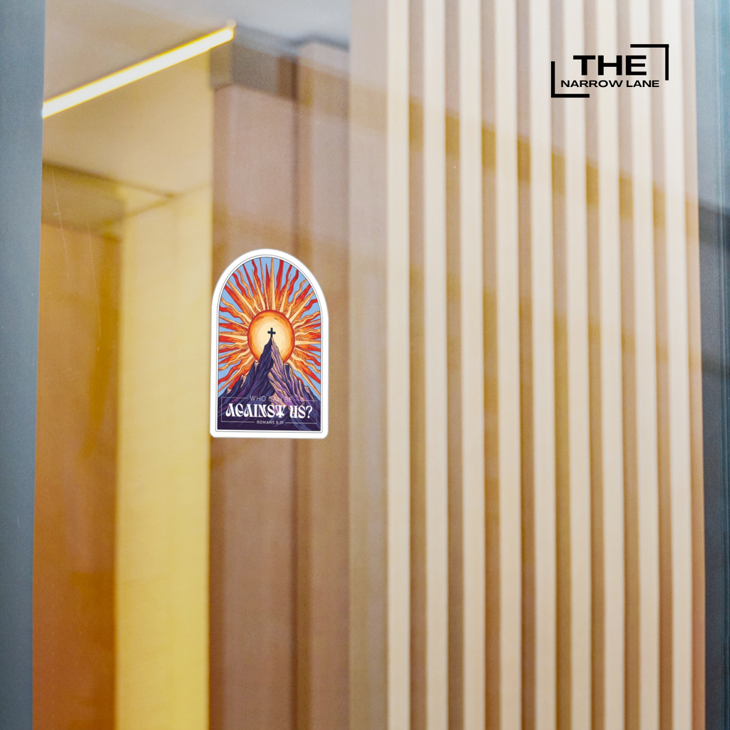 God Is With Us Kiss-Cut Vinyl Sticker