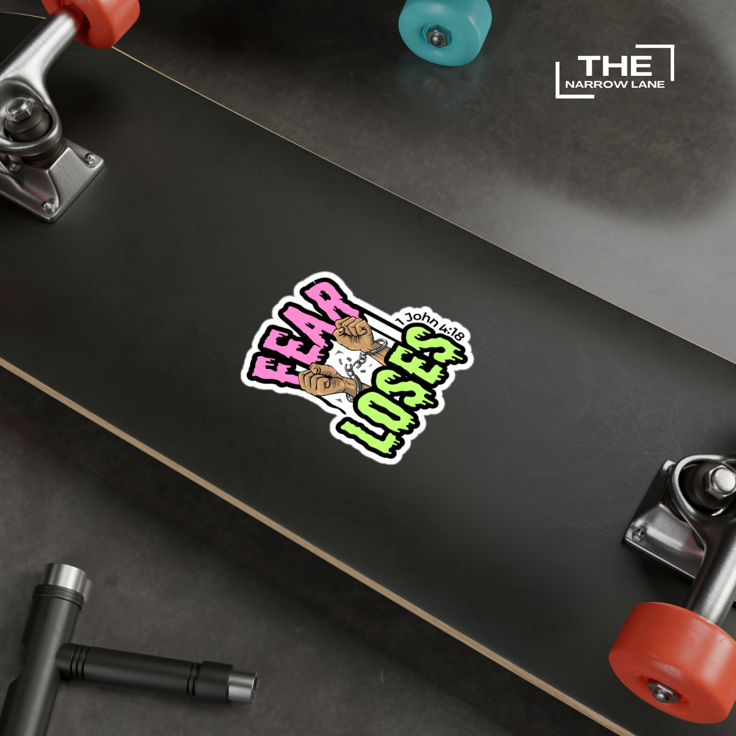 Fear Loses Kiss-Cut Vinyl Sticker