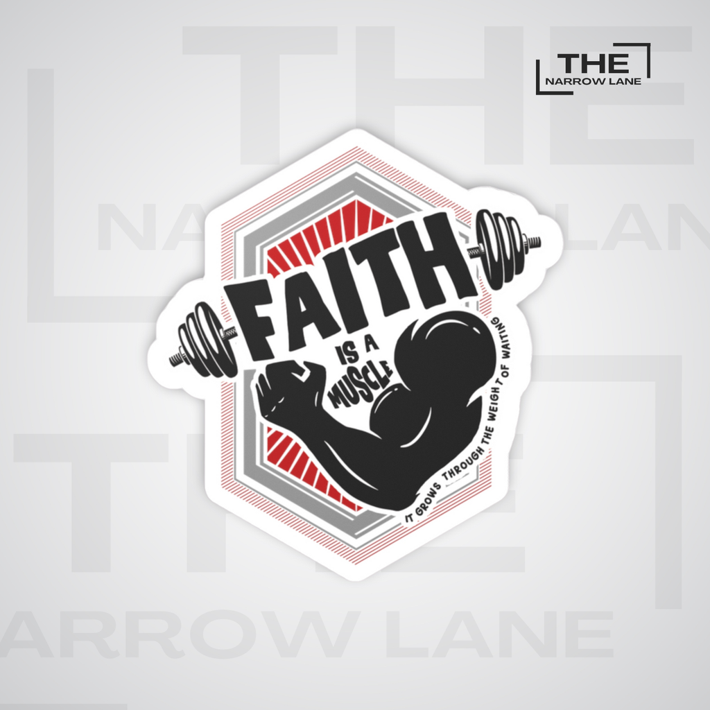 Faith Is A Muscle Kiss-Cut Vinyl Sticker