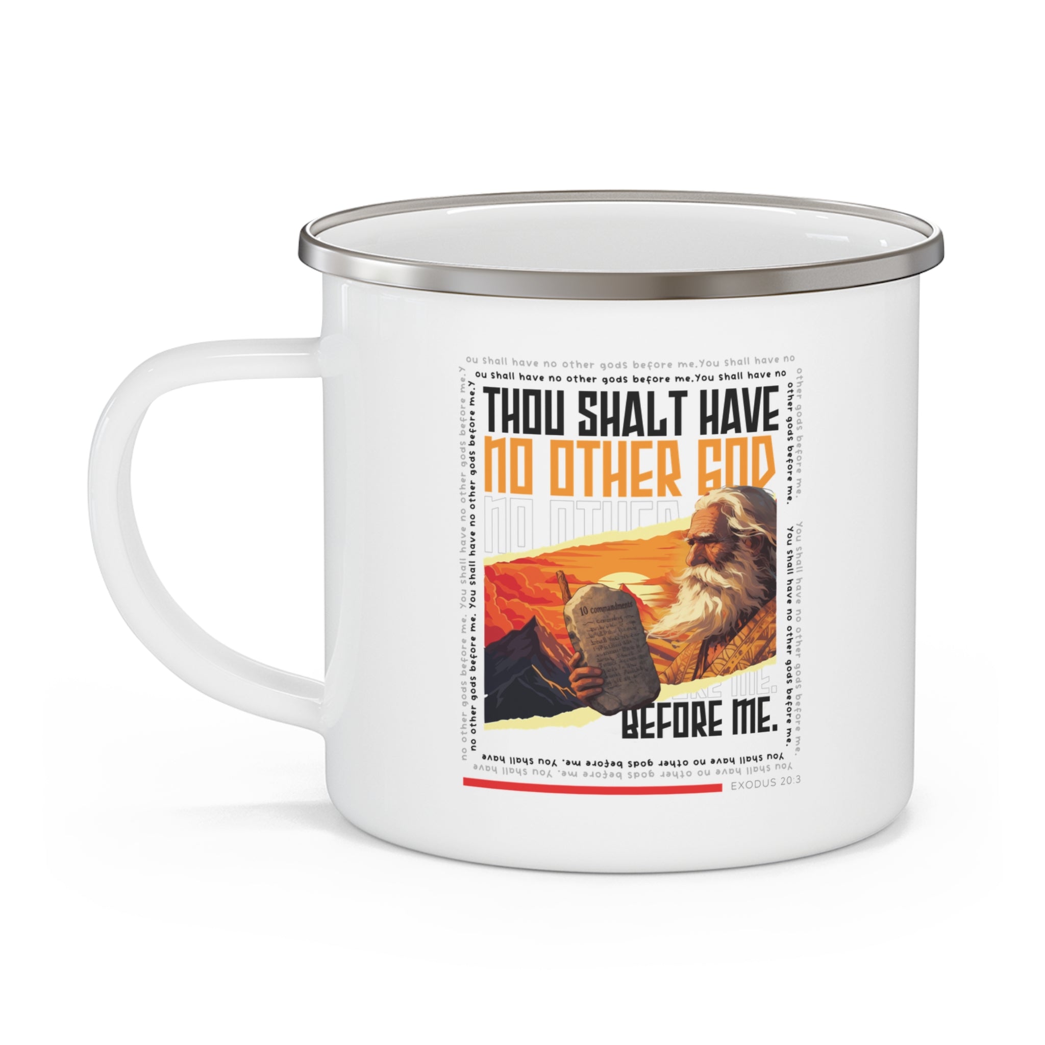 No Other God Enamel Mug | Personalized