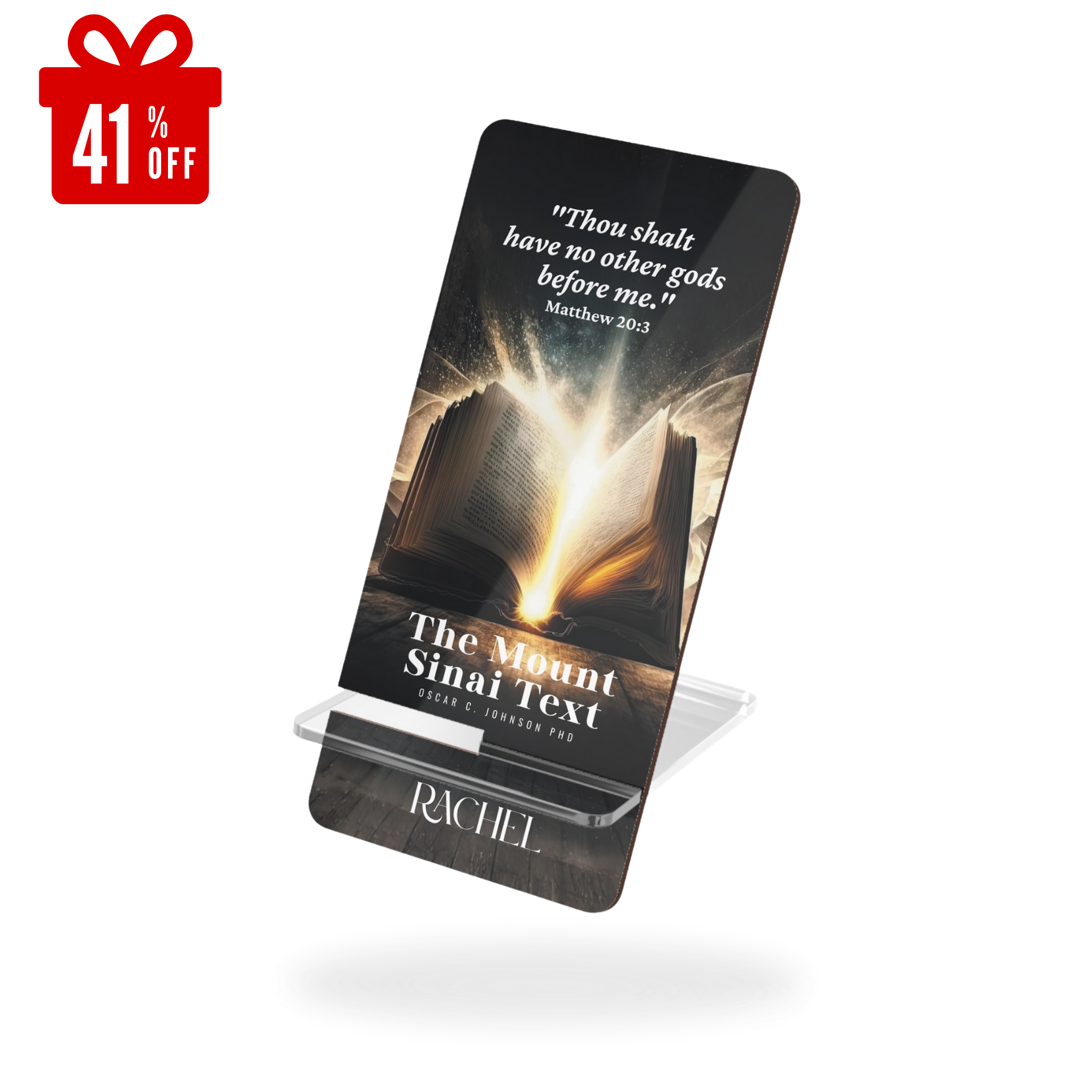 The Mount Sinai Text Faith Mobile Phone Stand | Personalized