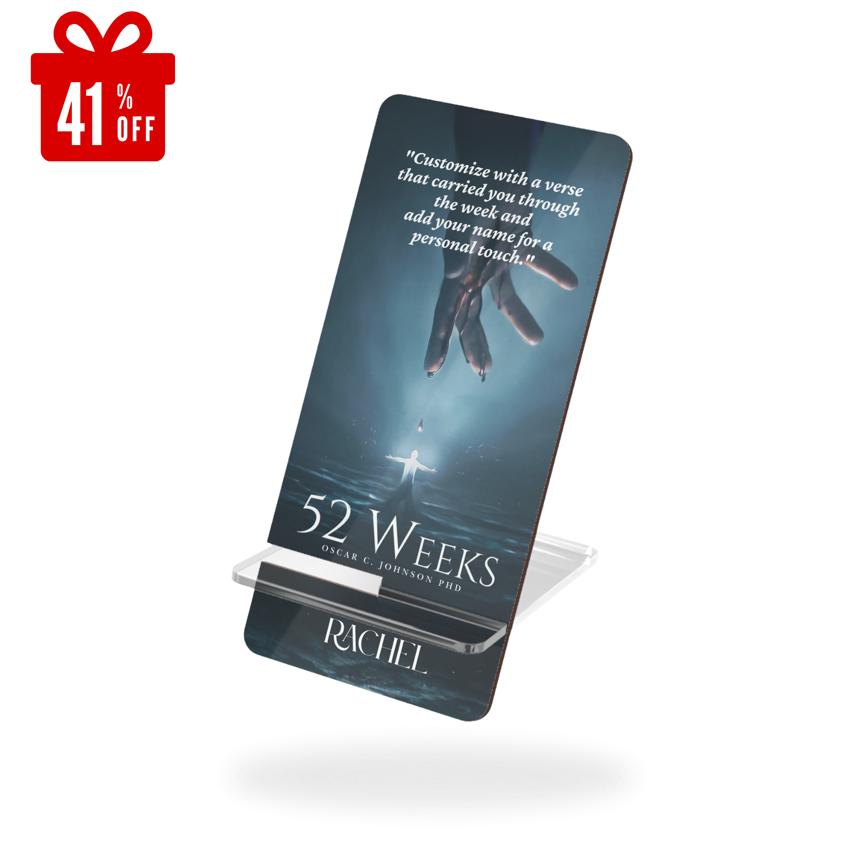 52 Weeks Faith Mobile Phone Stand | Personalized