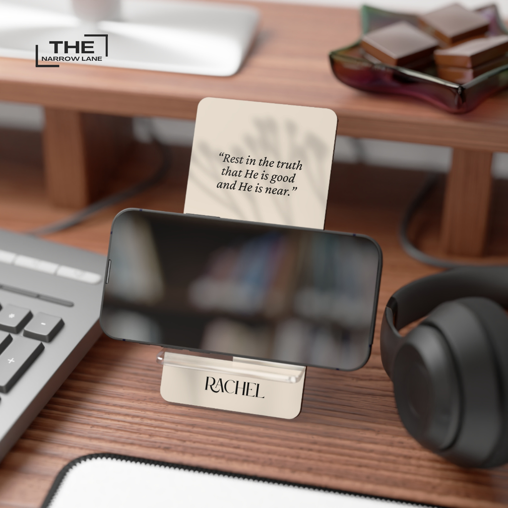 Personalizable Faith Mobile Phone Stand