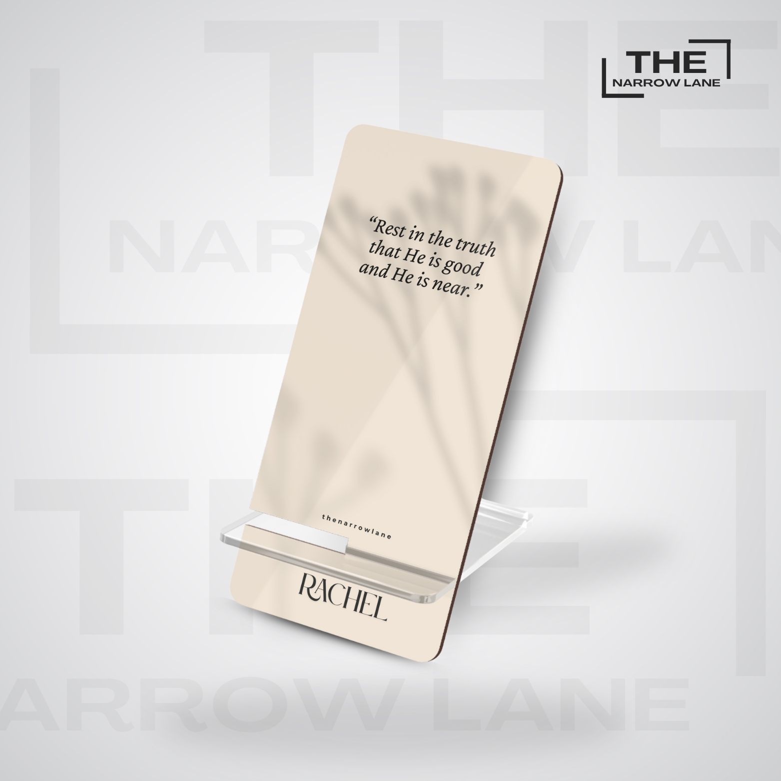 Personalizable Faith Mobile Phone Stand