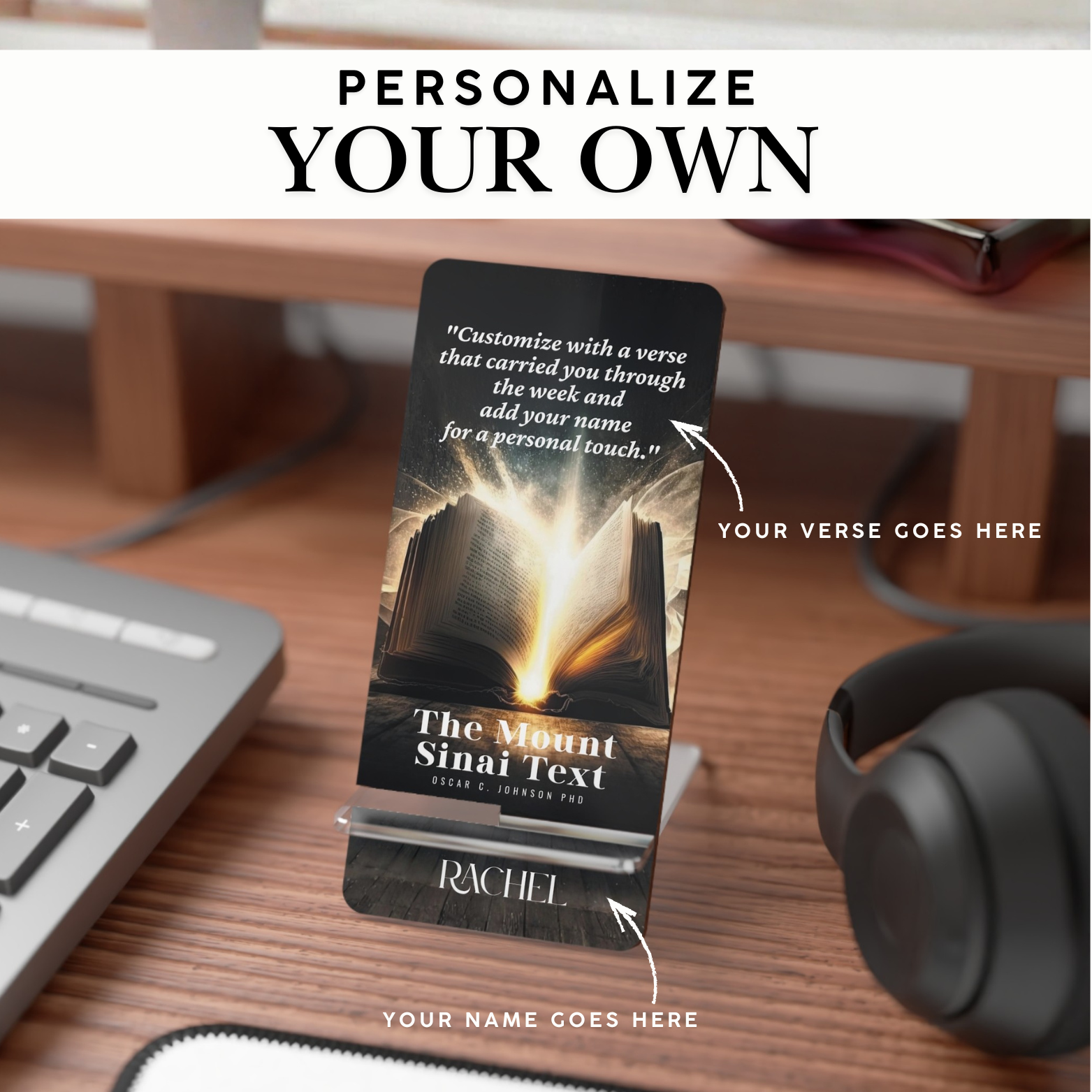 The Mount Sinai Text Faith Mobile Phone Stand