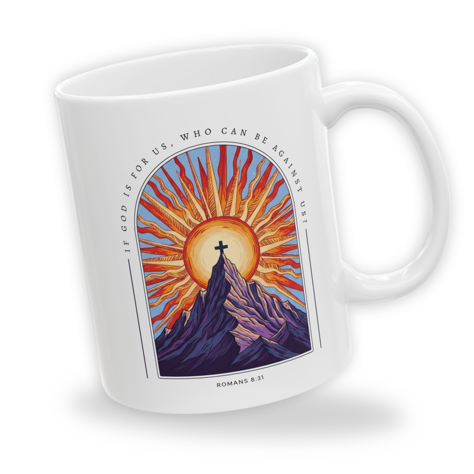 God Is With Us White Ceramic Mug
