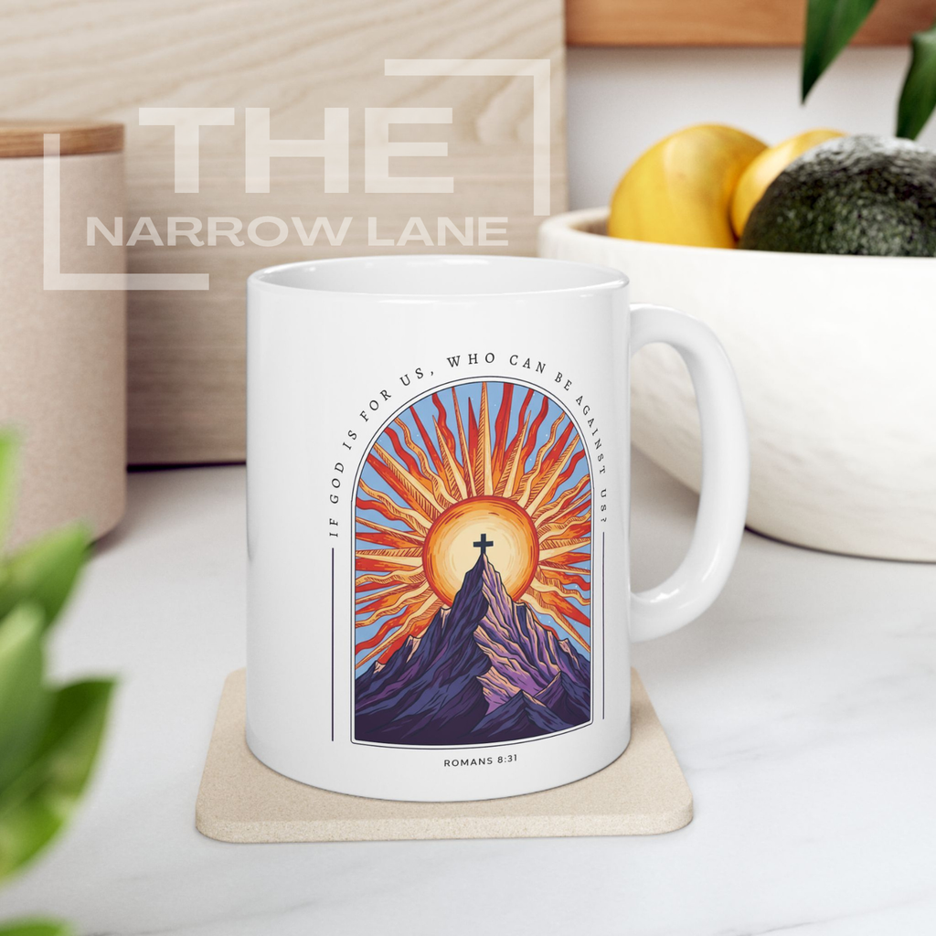God Is With Us White Ceramic Mug