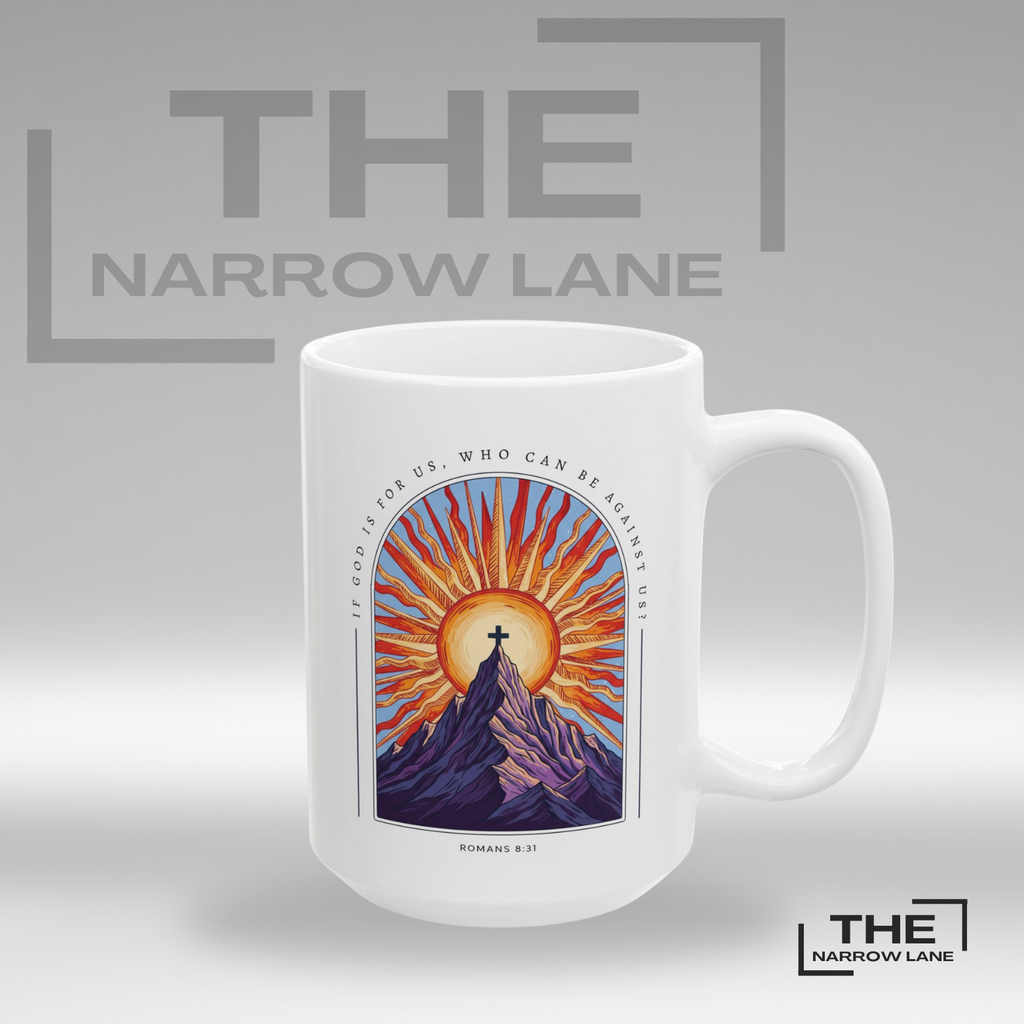 God Is With Us White Ceramic Mug