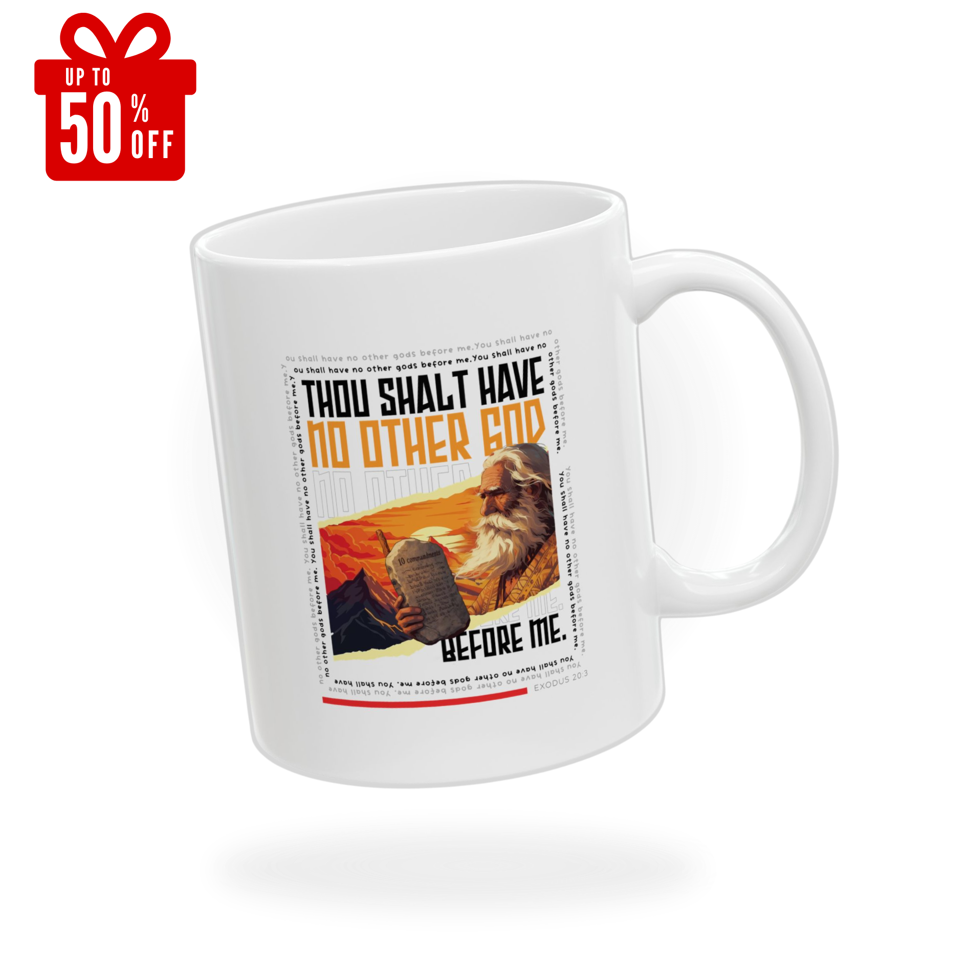 No Other God White Ceramic Mug | Personalized