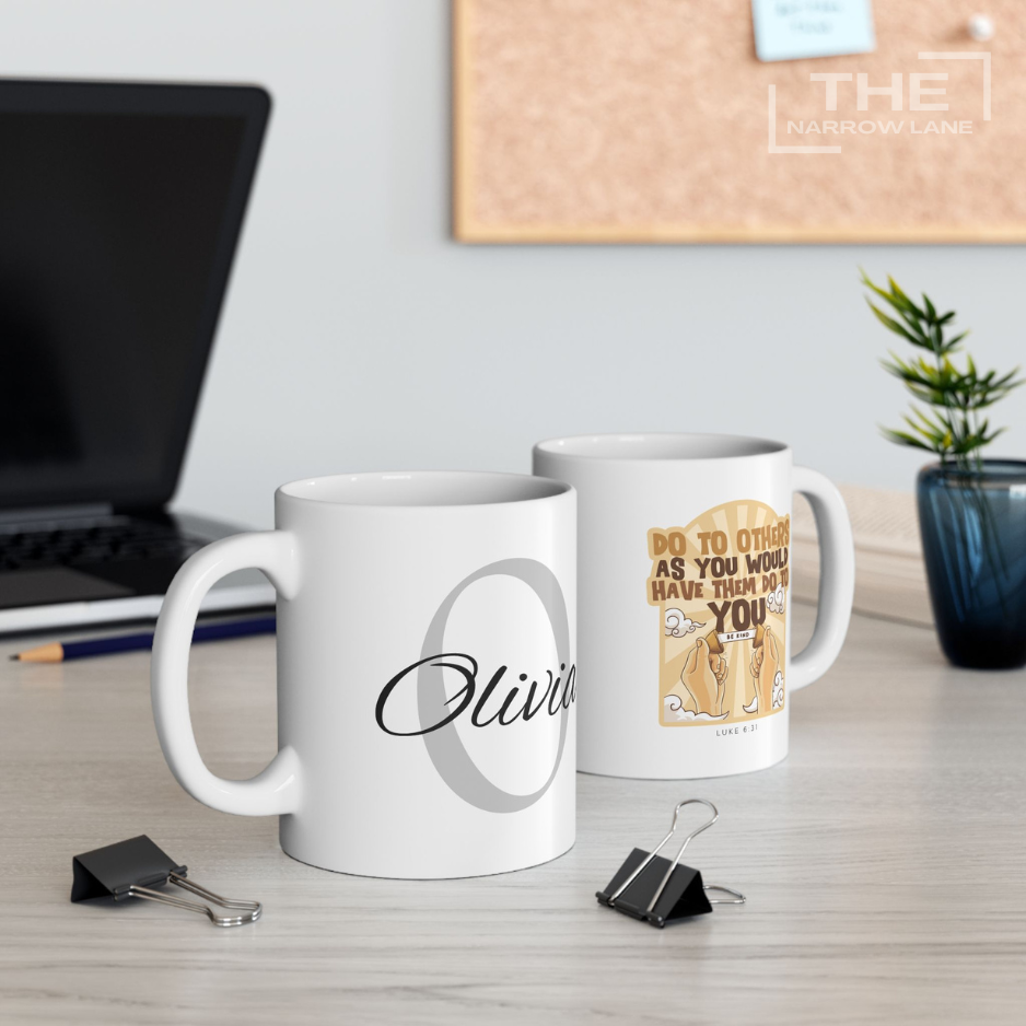 Be Kind White Ceramic Mug | Personalized