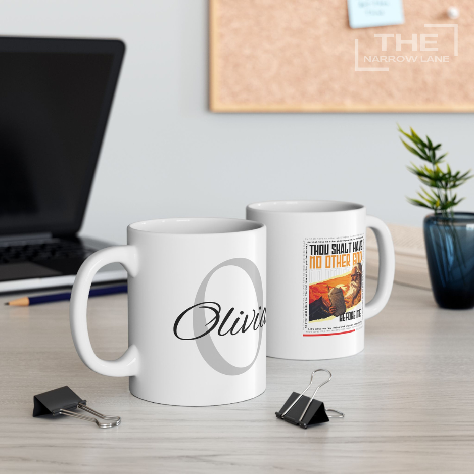 No Other God White Ceramic Mug | Personalized