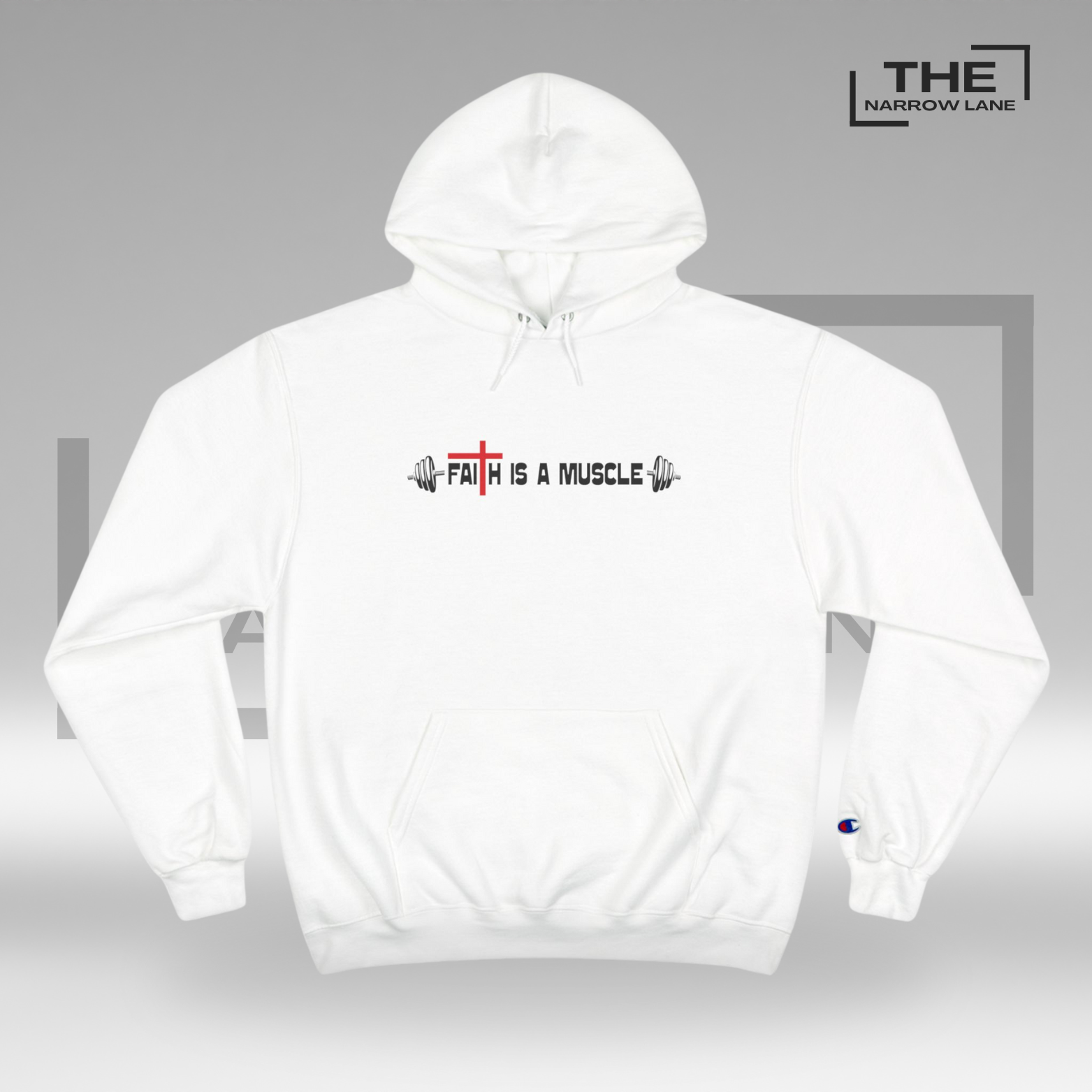 Faith is a Muscle Champion Hoodie