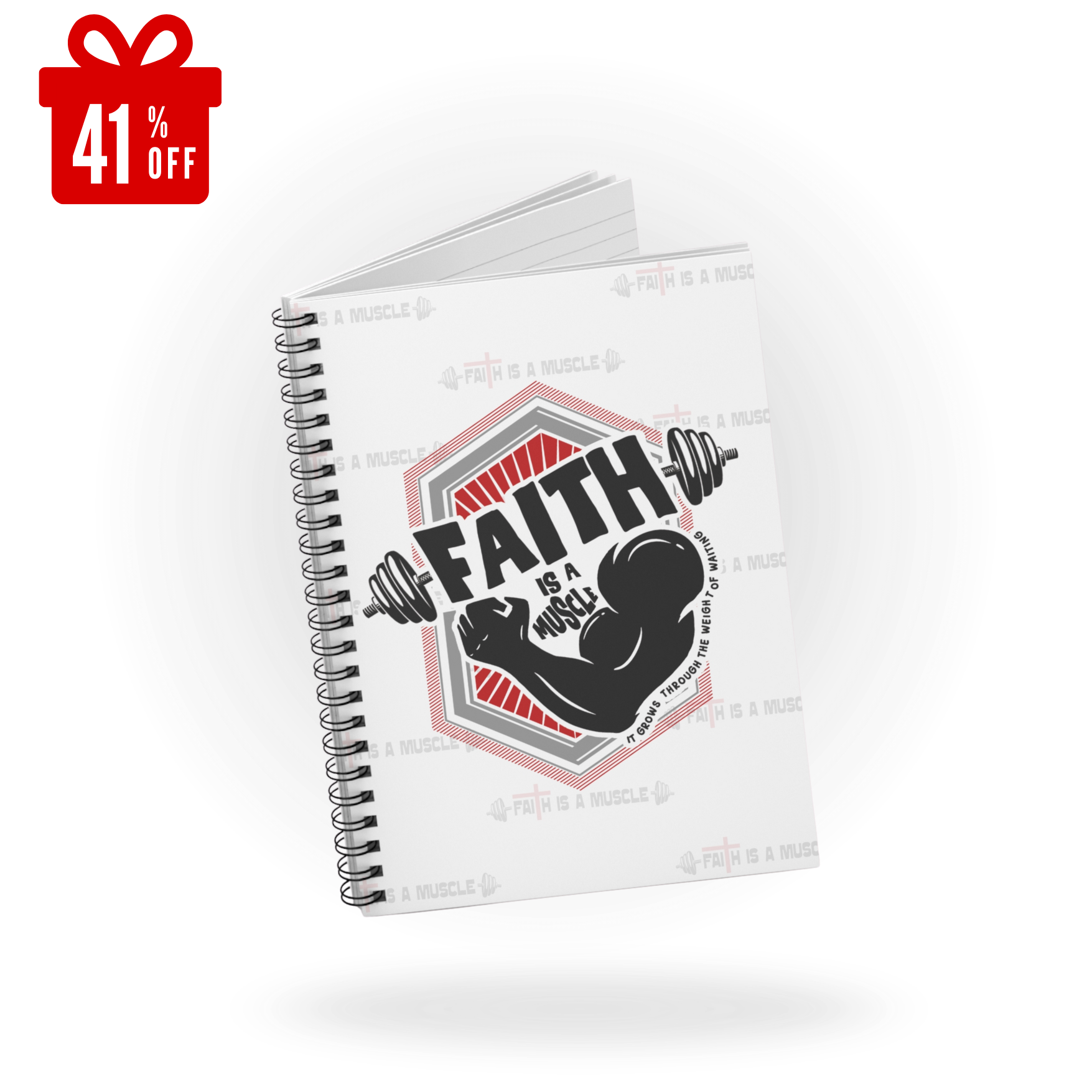 Faith Is a Muscle Spiral Notebook