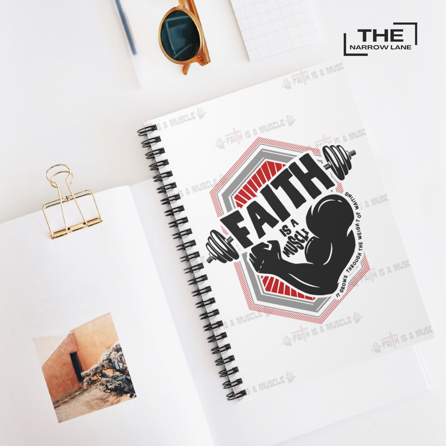 Faith Is a Muscle Spiral Notebook