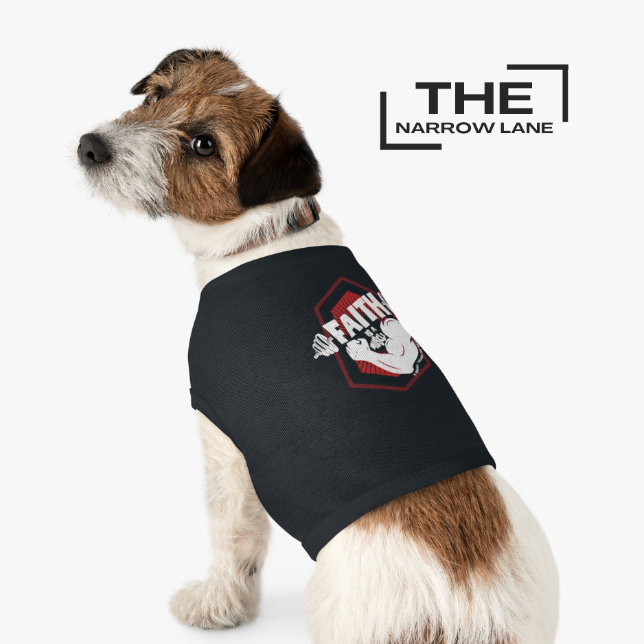 Faith Is A Muscle Pet Tank Top