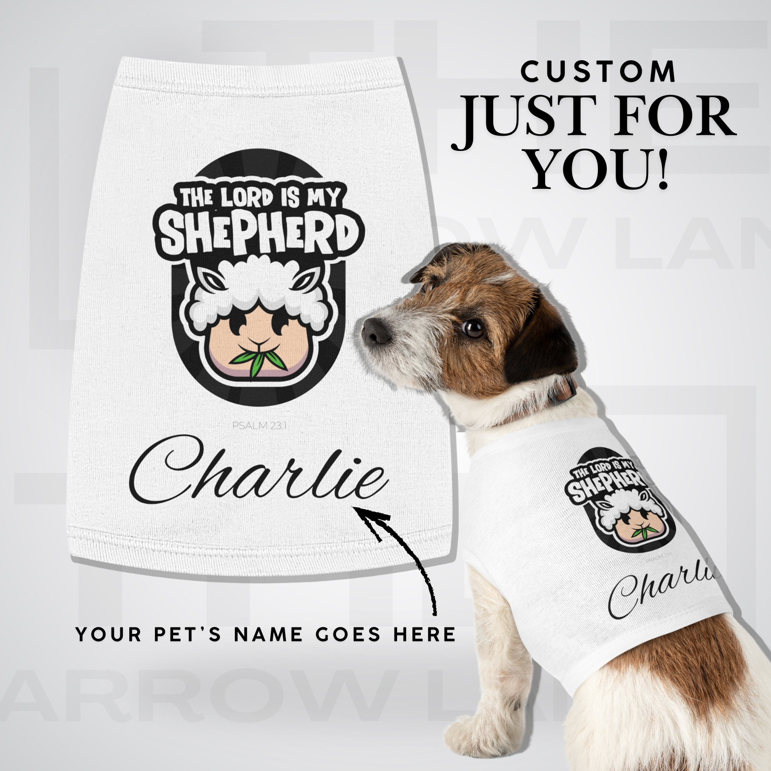 The Shepherd Pet Tank Top | Psalm 23:1