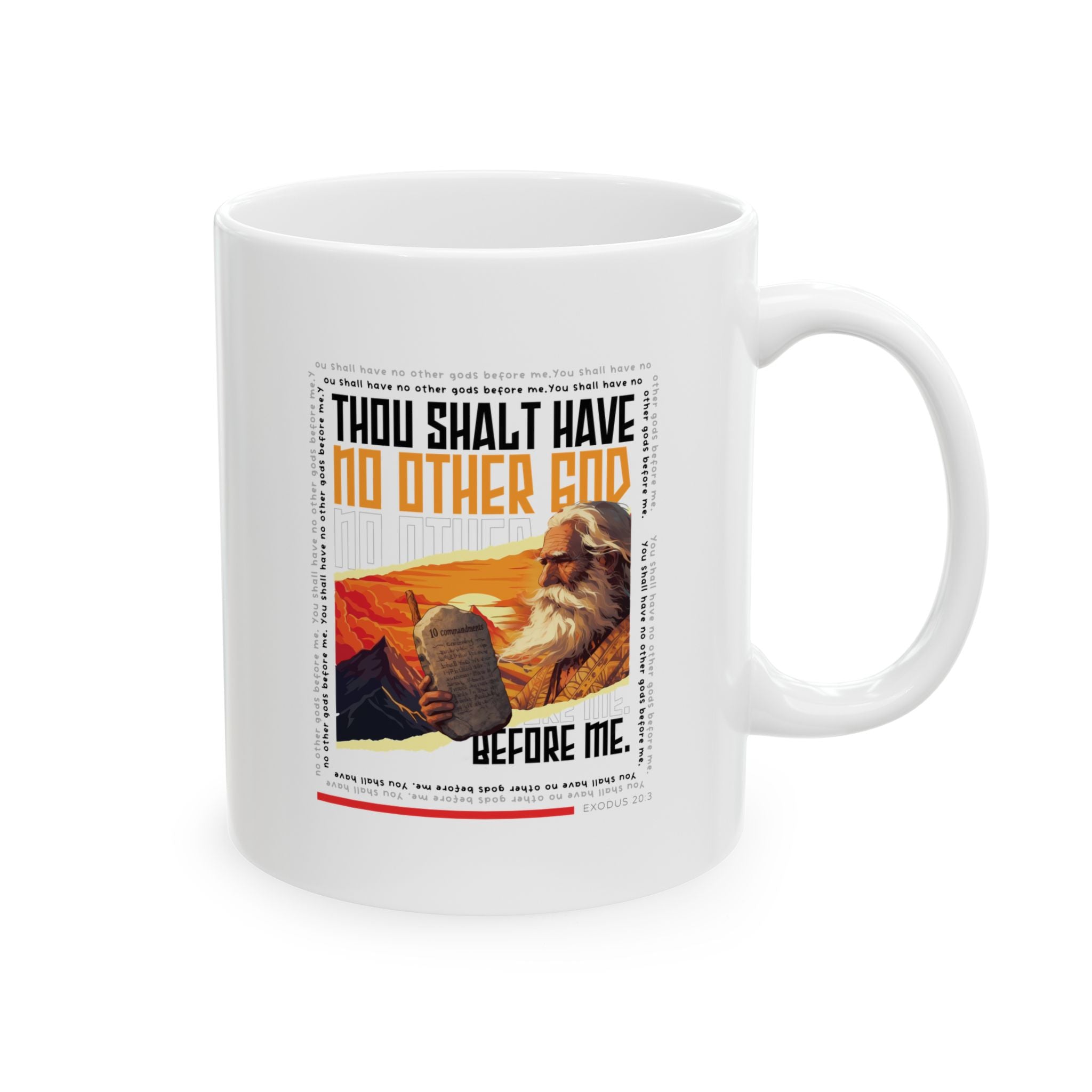 No Other God White Ceramic Mug | Personalized