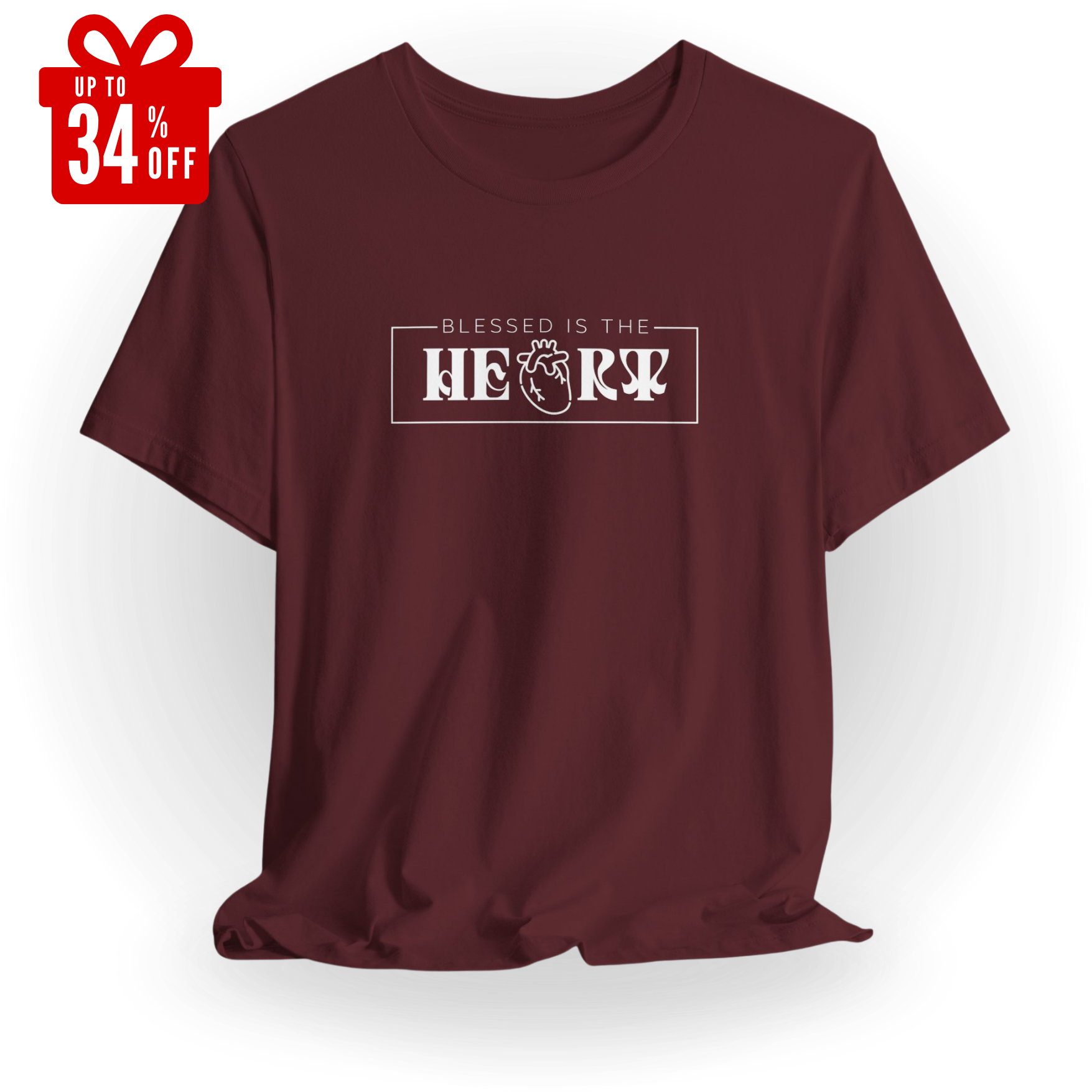 Blessed Heart Unisex Christian Graphic Tee