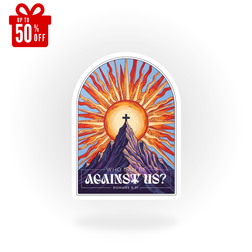 God Is With Us Kiss-Cut Vinyl Sticker