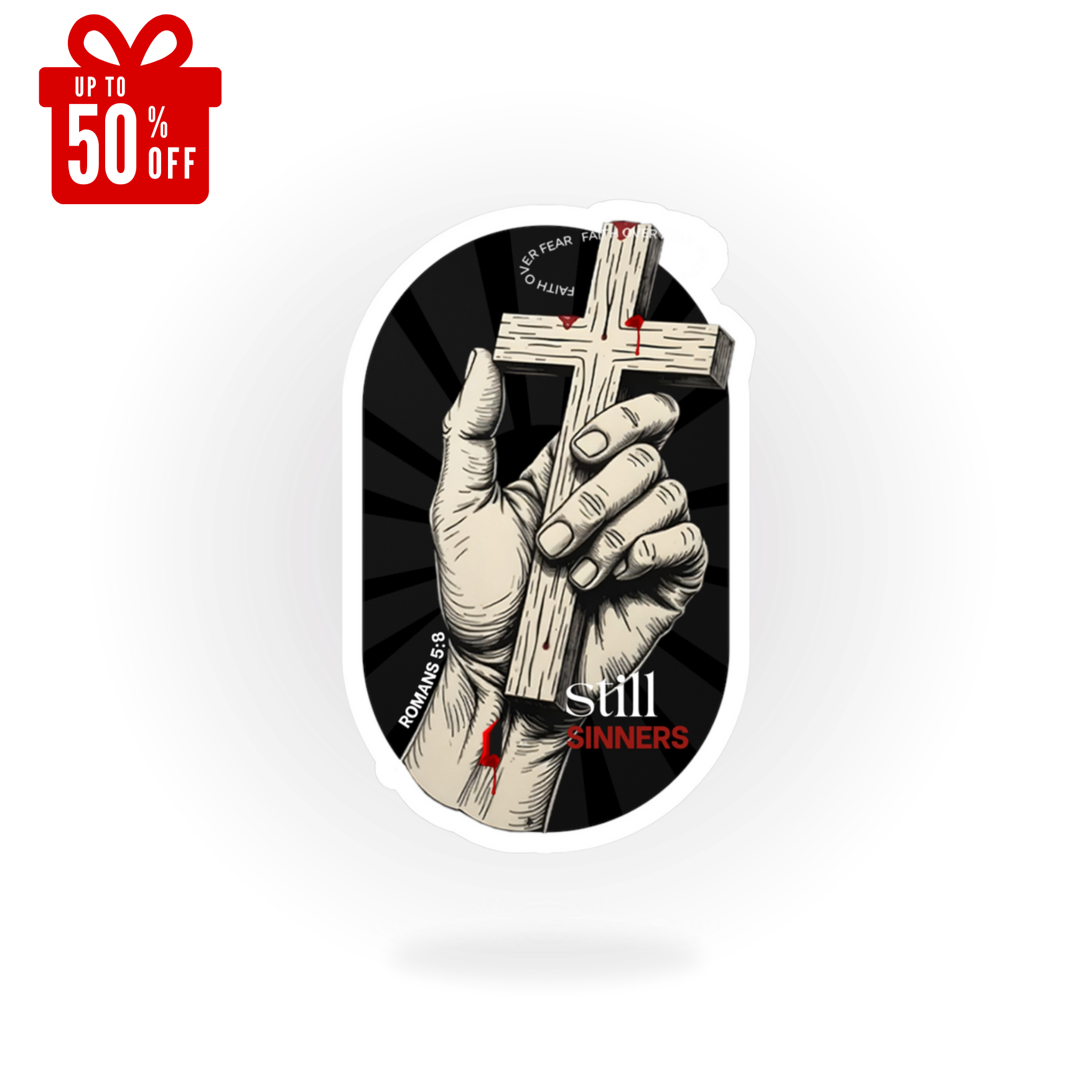 Still Sinners Kiss-Cut Vinyl Sticker