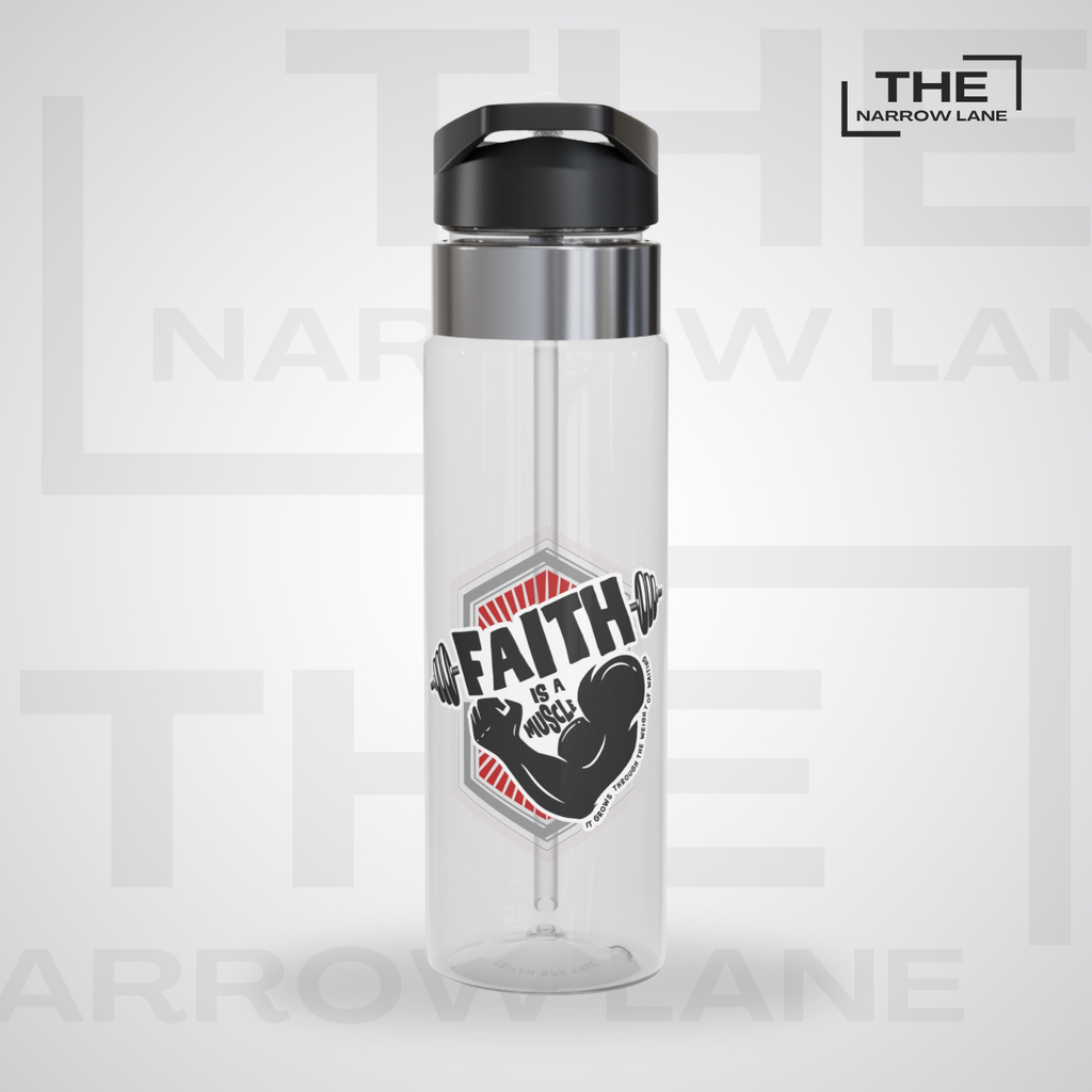 Faith Is A Muscle Sport Water Bottle 20oz