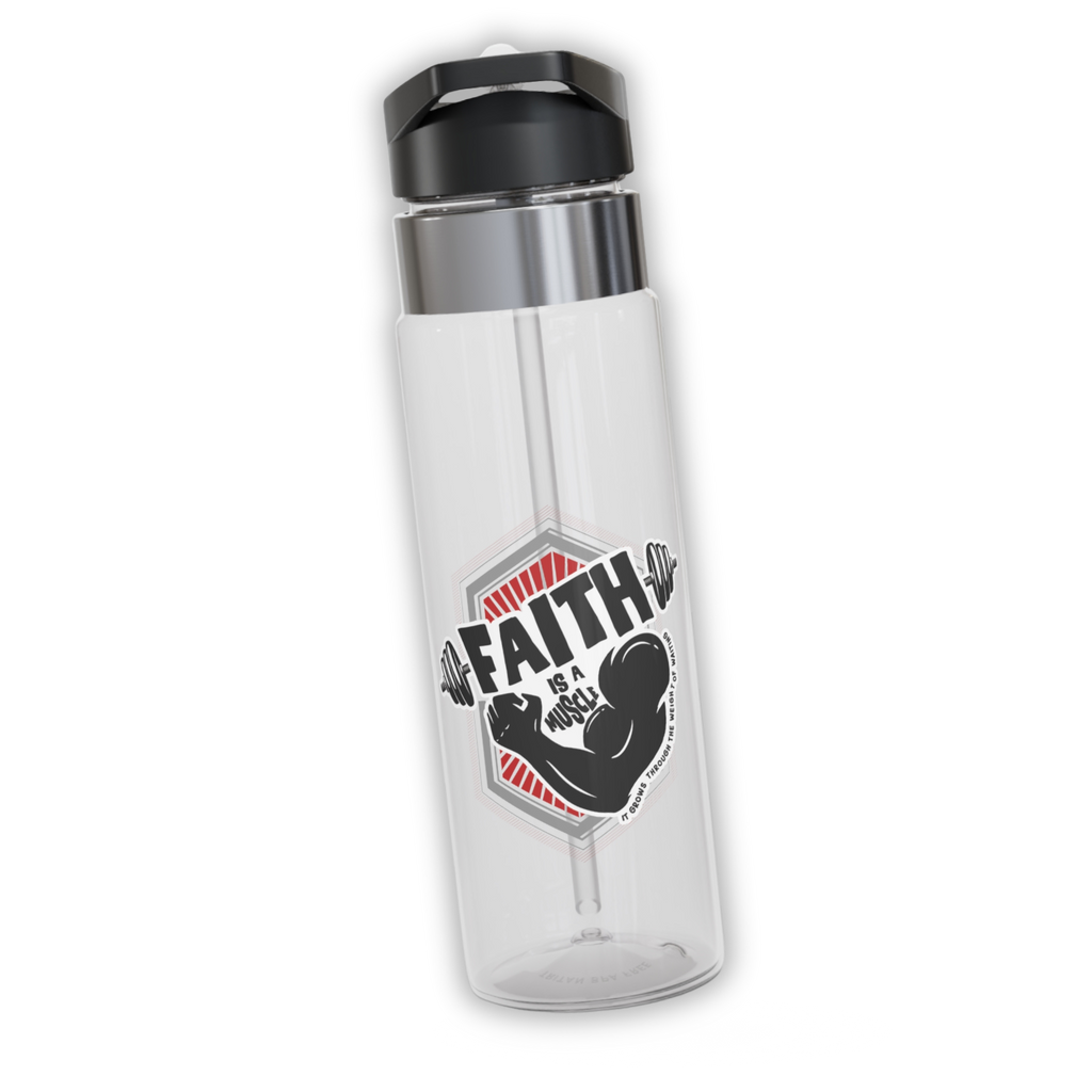 Faith Is A Muscle Sport Water Bottle 20oz