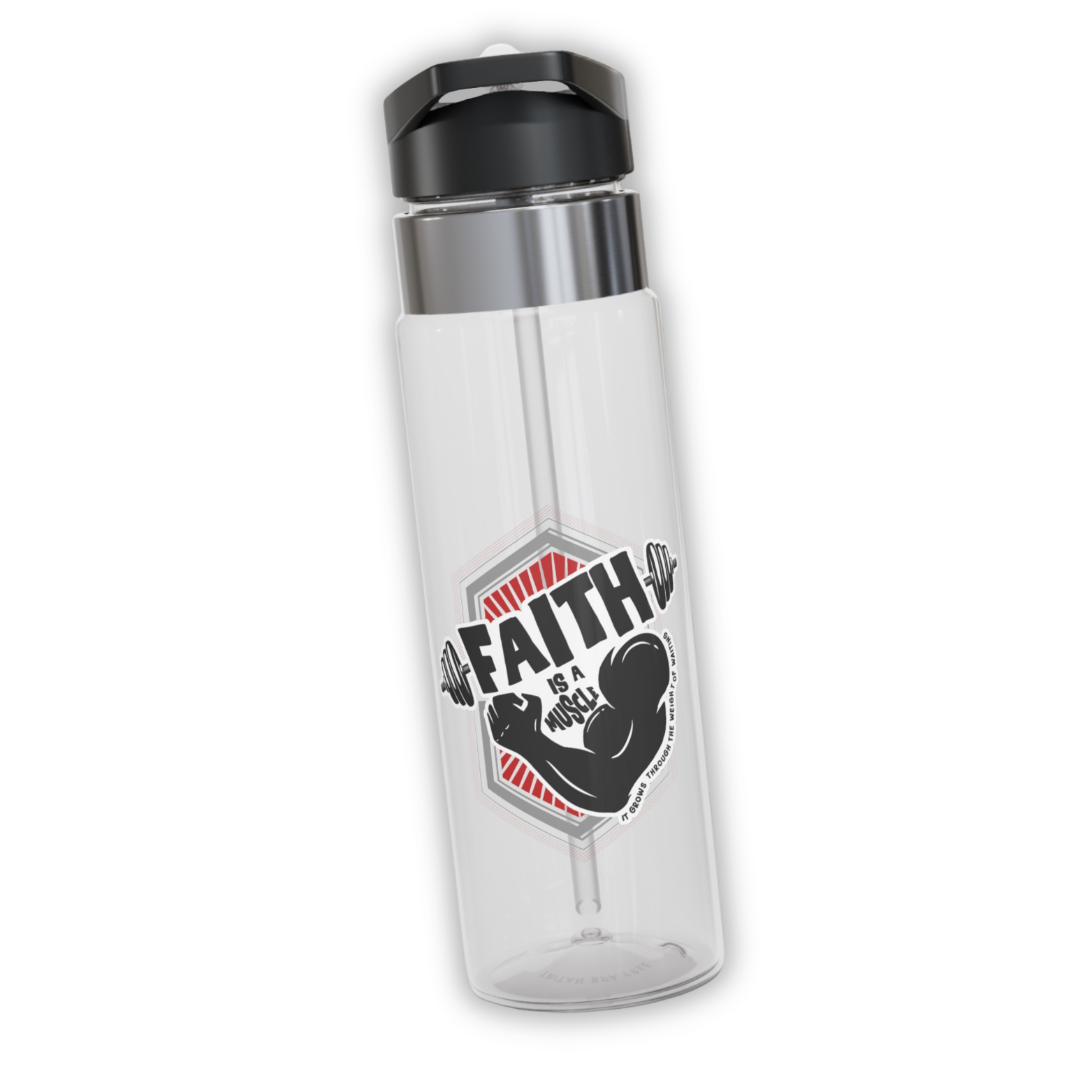 Faith Is A Muscle Sport Water Bottle 20oz